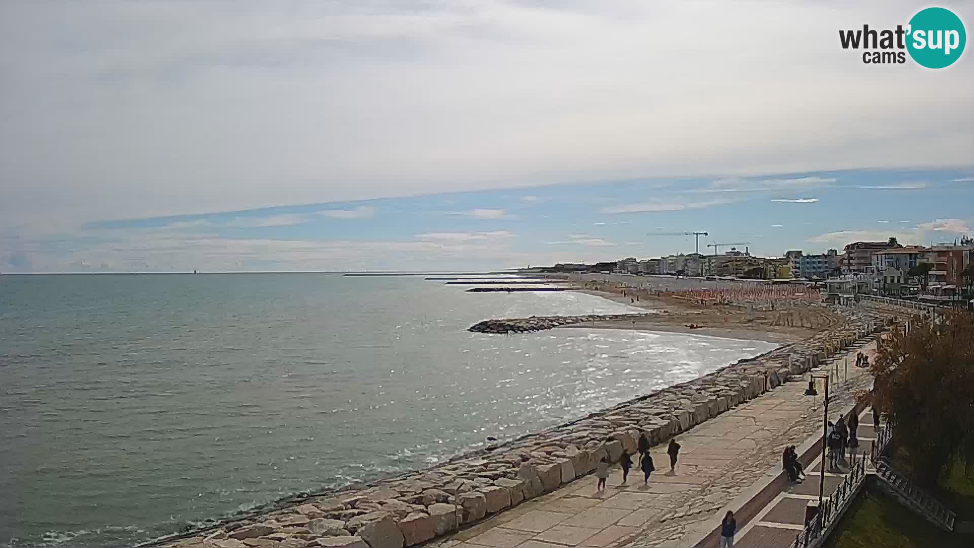 Webcam Caorle Ponente – Vue depuis les Marinai di Caorle