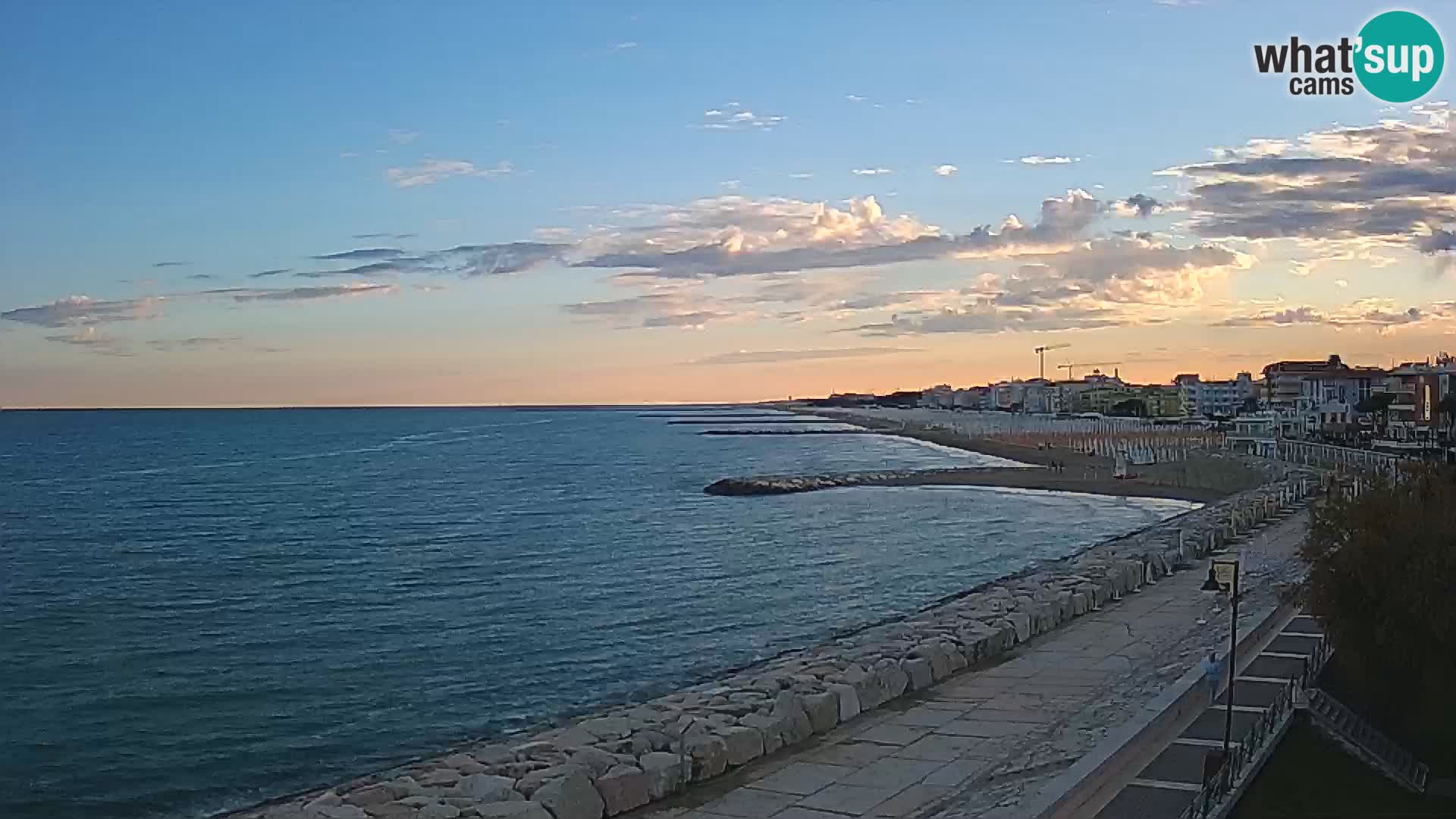 Webcam Caorle Ponente – Blick von Marinai di Caorle