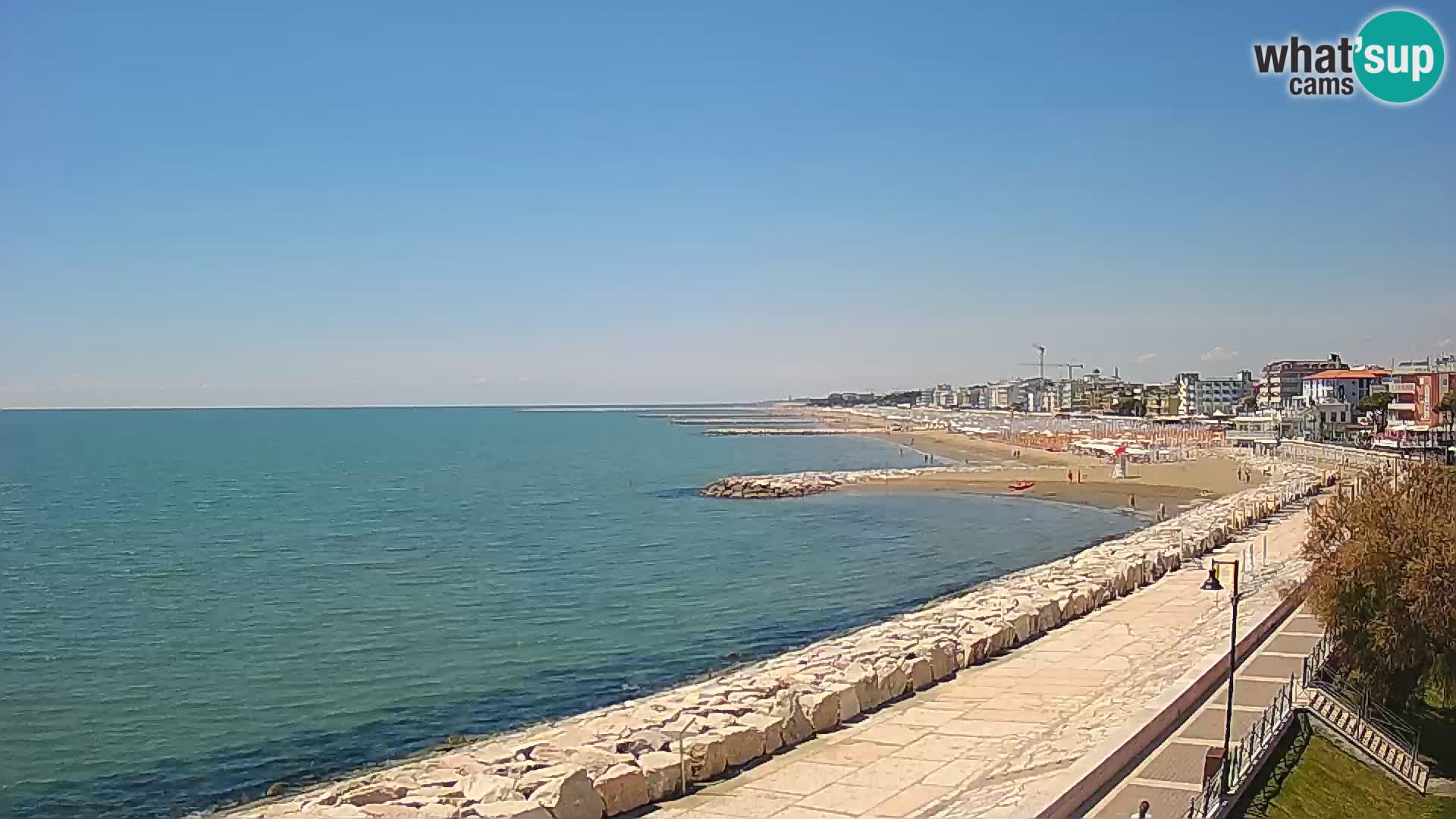 Webcam Caorle Ponente – Blick von Marinai di Caorle