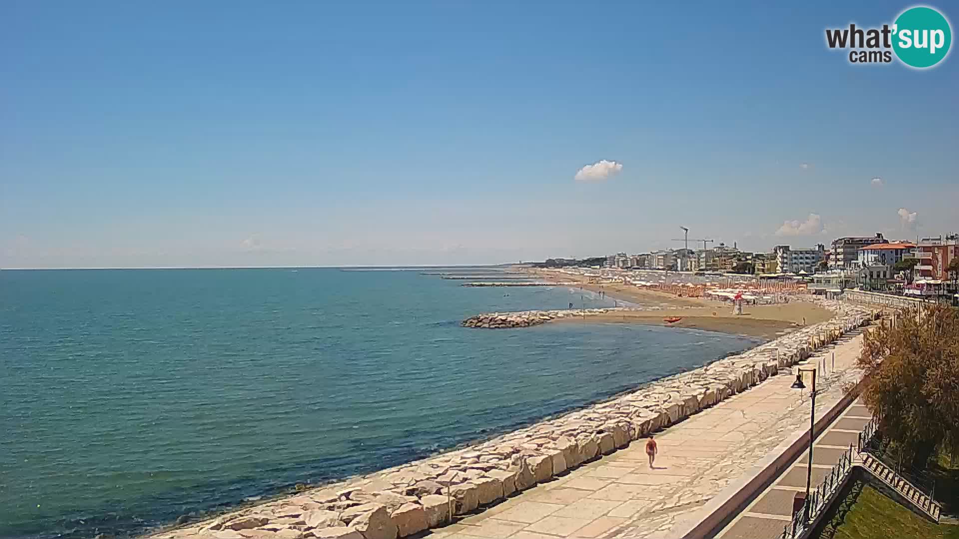 Webcam Caorle Ponente – Vue depuis les Marinai di Caorle