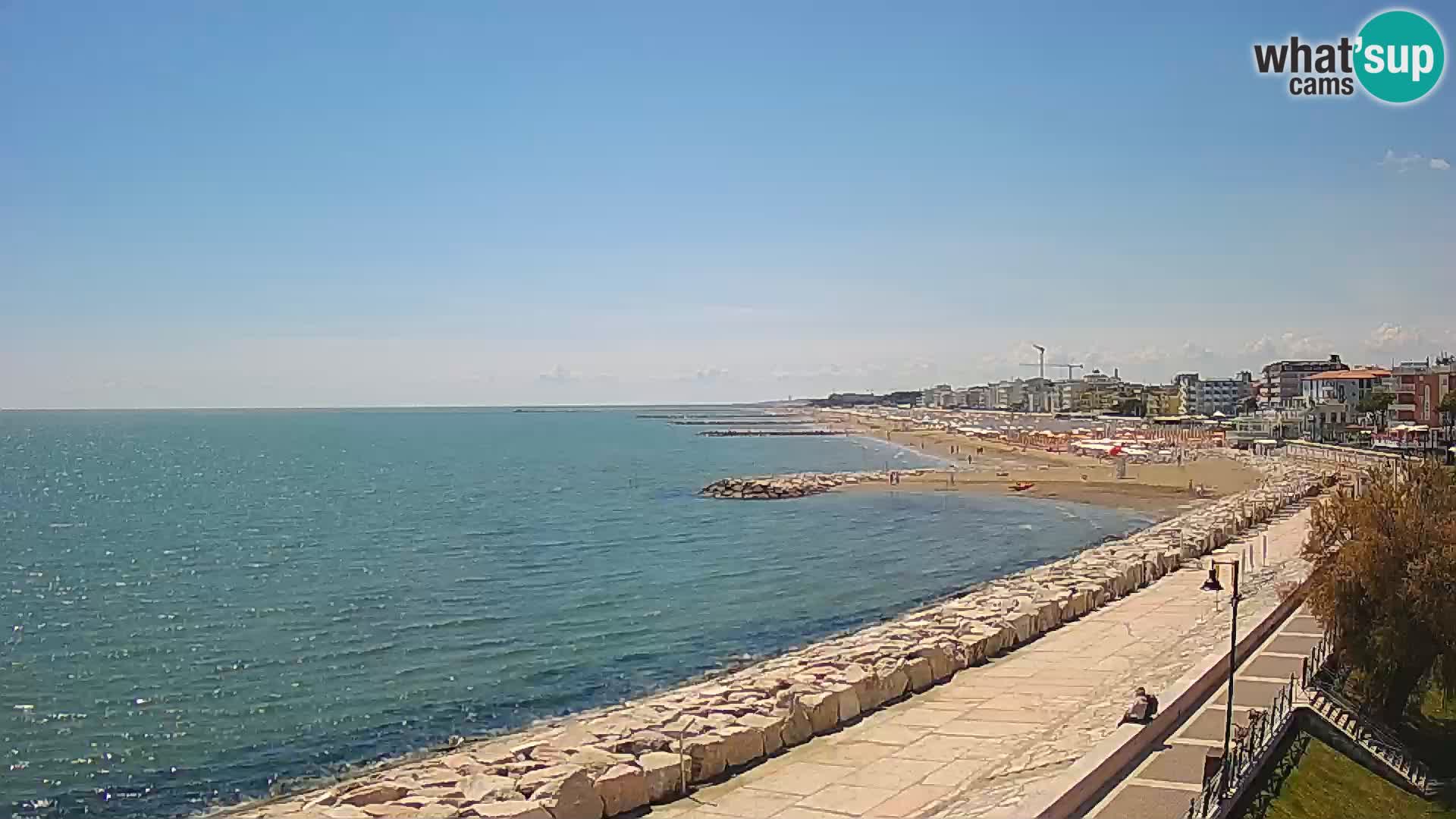 Webcam Caorle Ponente – Blick von Marinai di Caorle