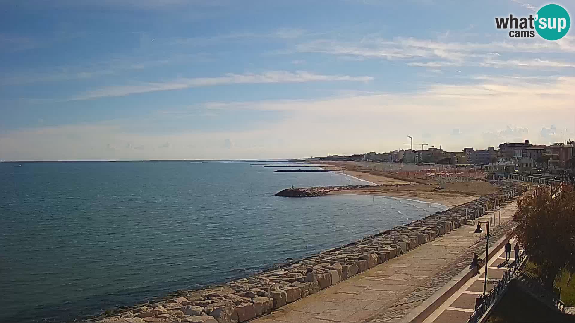 Webcam Caorle Ponente – Vue depuis les Marinai di Caorle