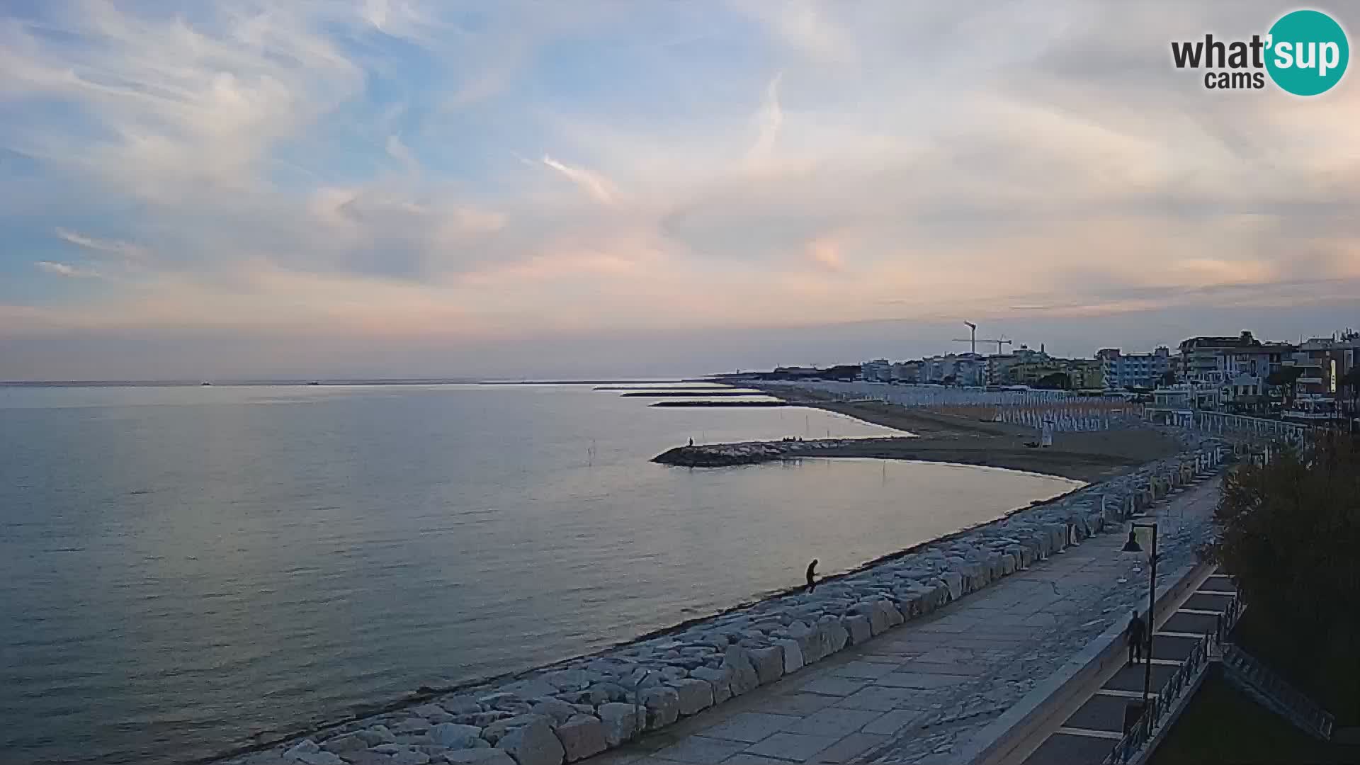 Webcam Caorle Ponente – Blick von Marinai di Caorle
