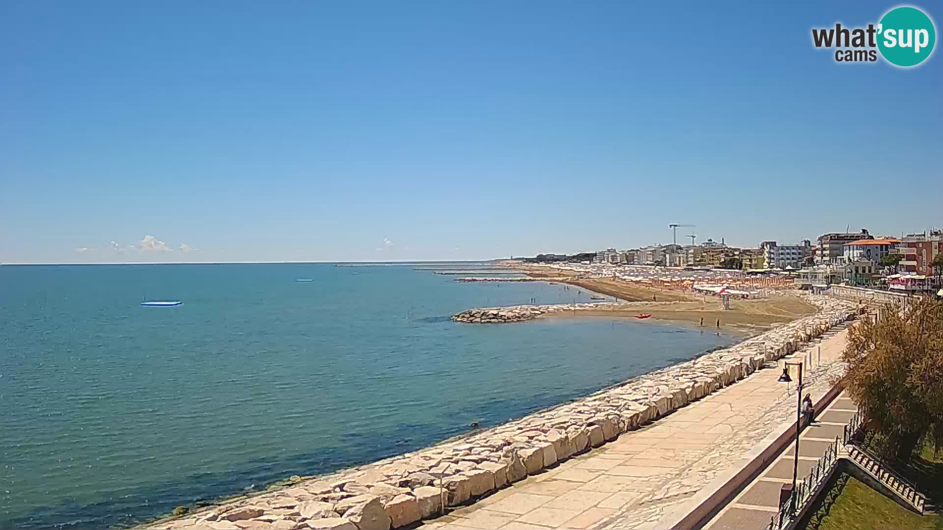 Webcam Caorle Ponente – Blick von Marinai di Caorle