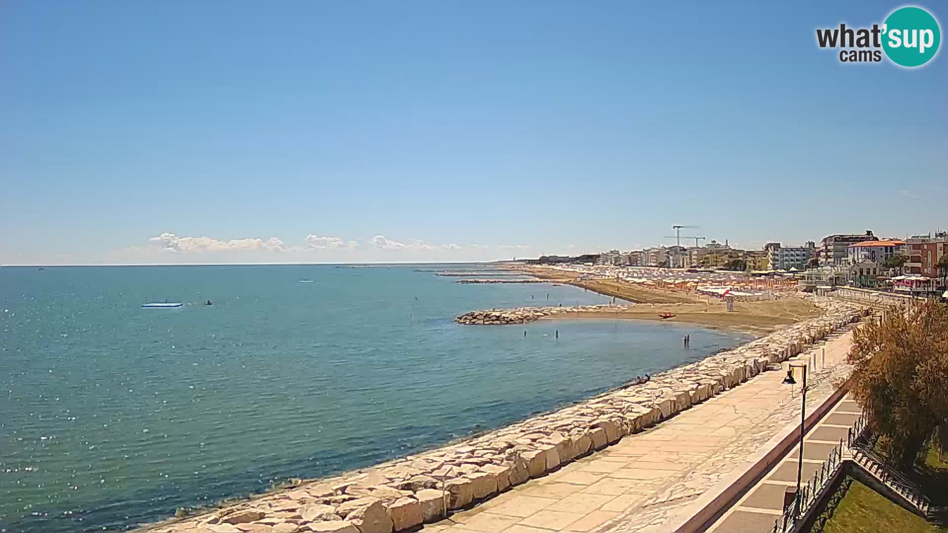 Webcam Caorle Ponente – Blick von Marinai di Caorle