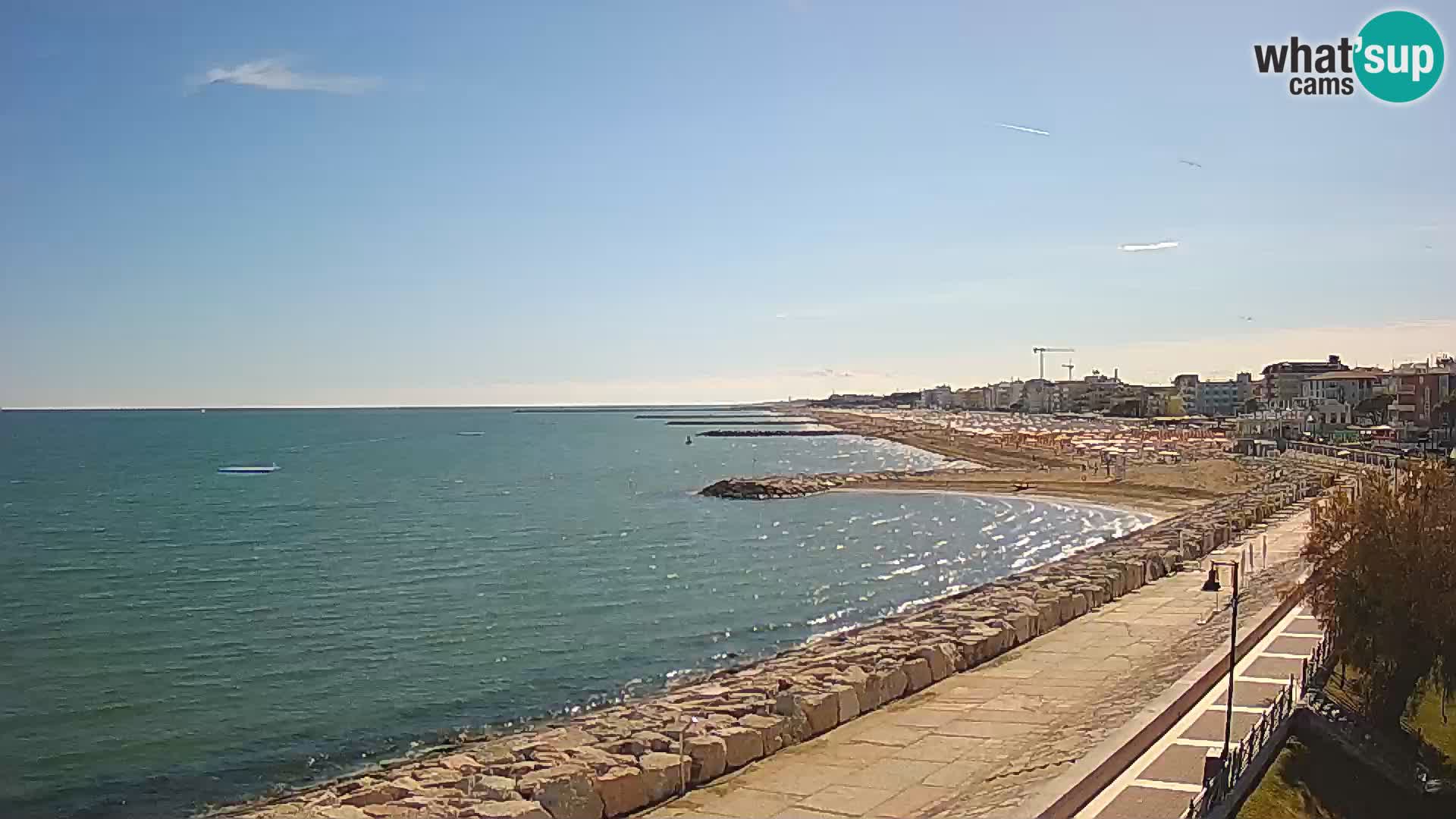 Webcam Caorle Ponente – Vue depuis les Marinai di Caorle