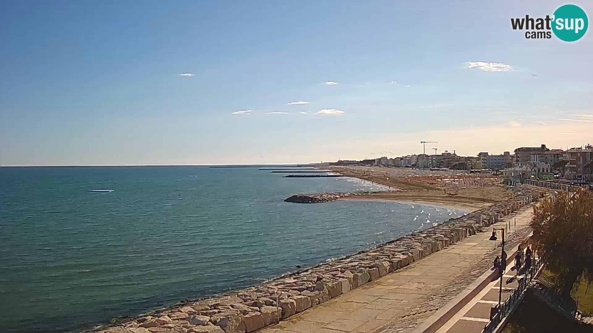 Webcam Caorle Ponente – Vue depuis les Marinai di Caorle