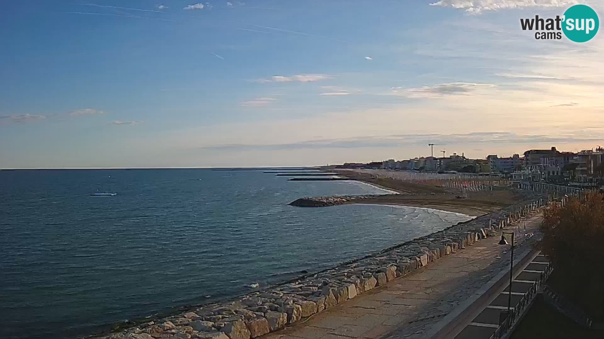 Webcam Caorle Ponente – Vue depuis les Marinai di Caorle