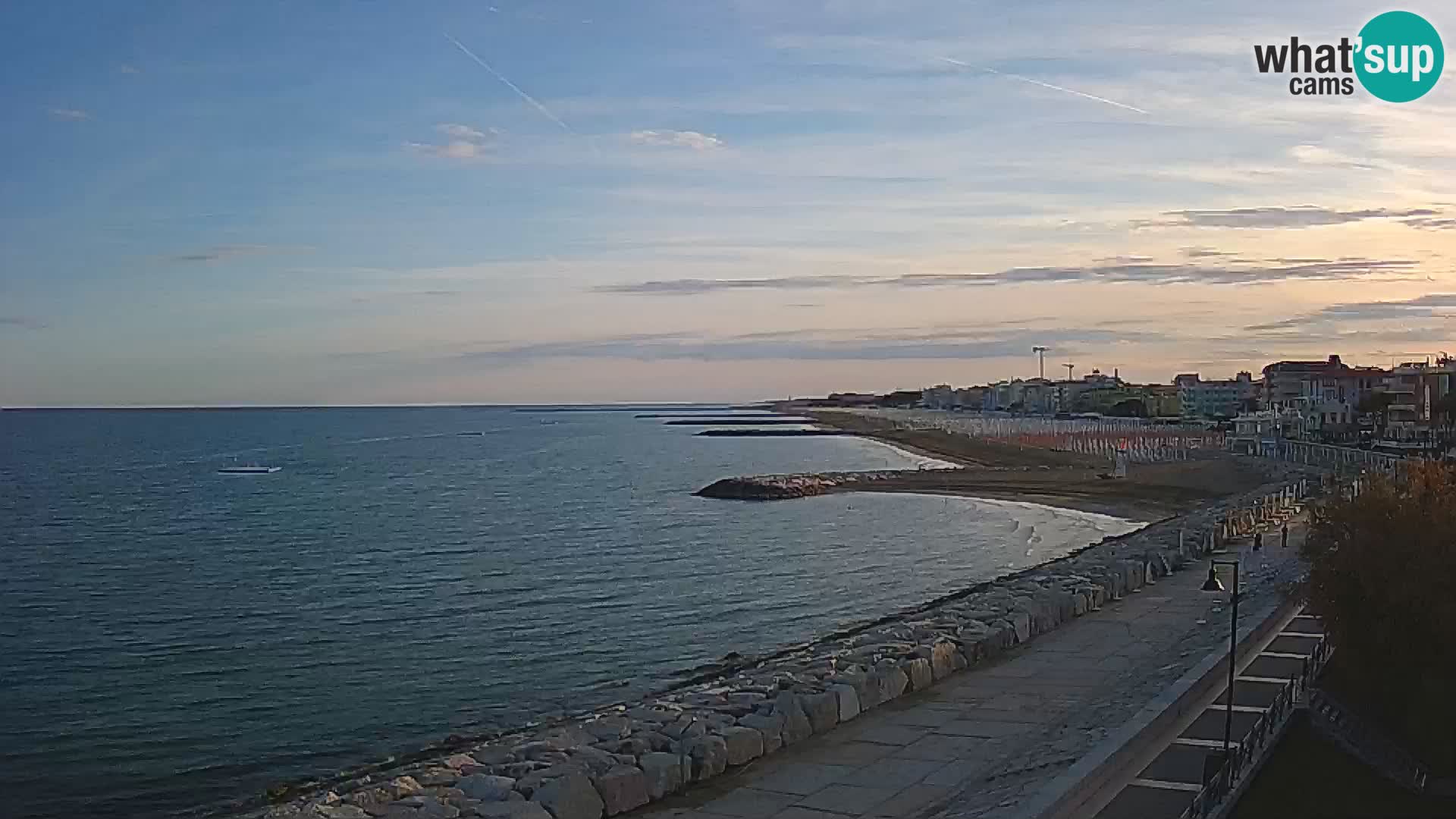 Webcam Caorle Ponente – Blick von Marinai di Caorle