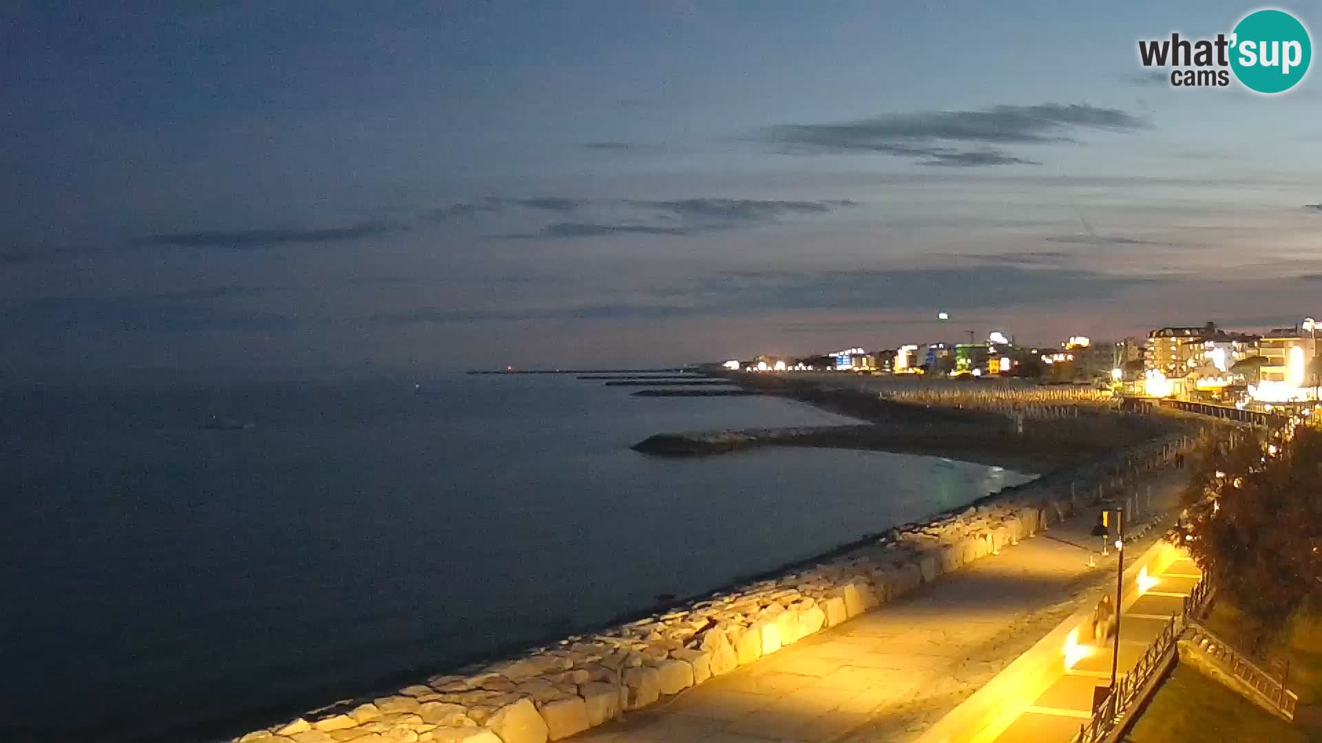 Webcam Caorle Ponente – Vue depuis les Marinai di Caorle