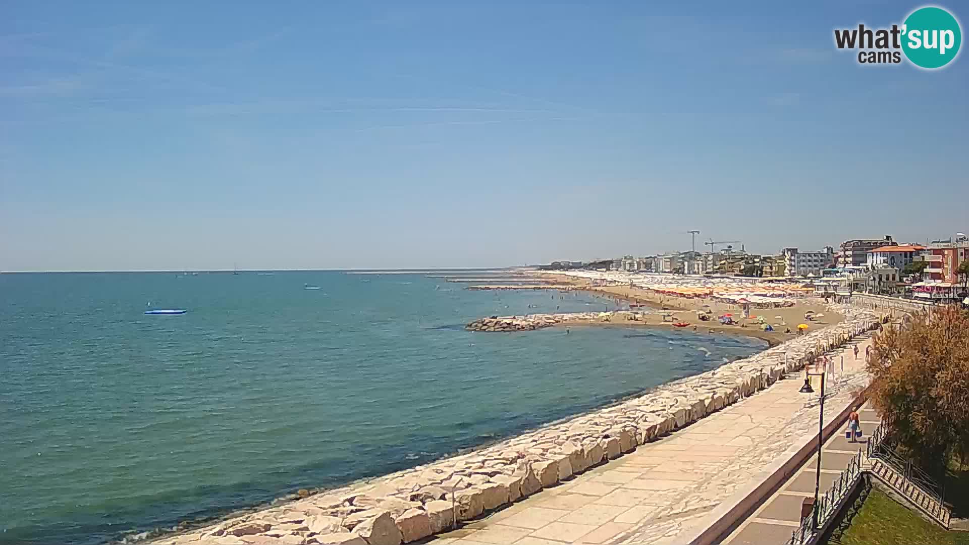 Webcam Caorle Ponente – Blick von Marinai di Caorle