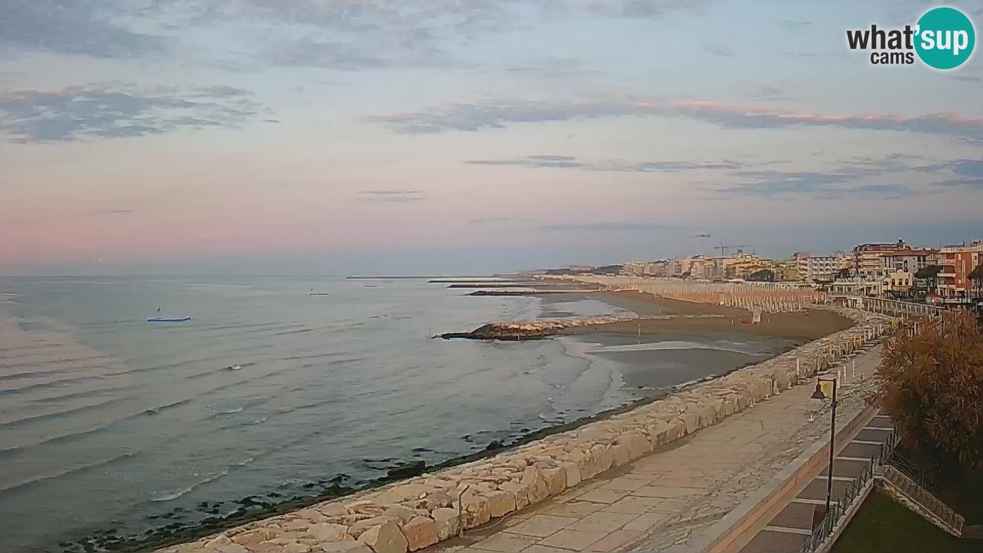 Webcam Caorle Ponente – Vue depuis les Marinai di Caorle