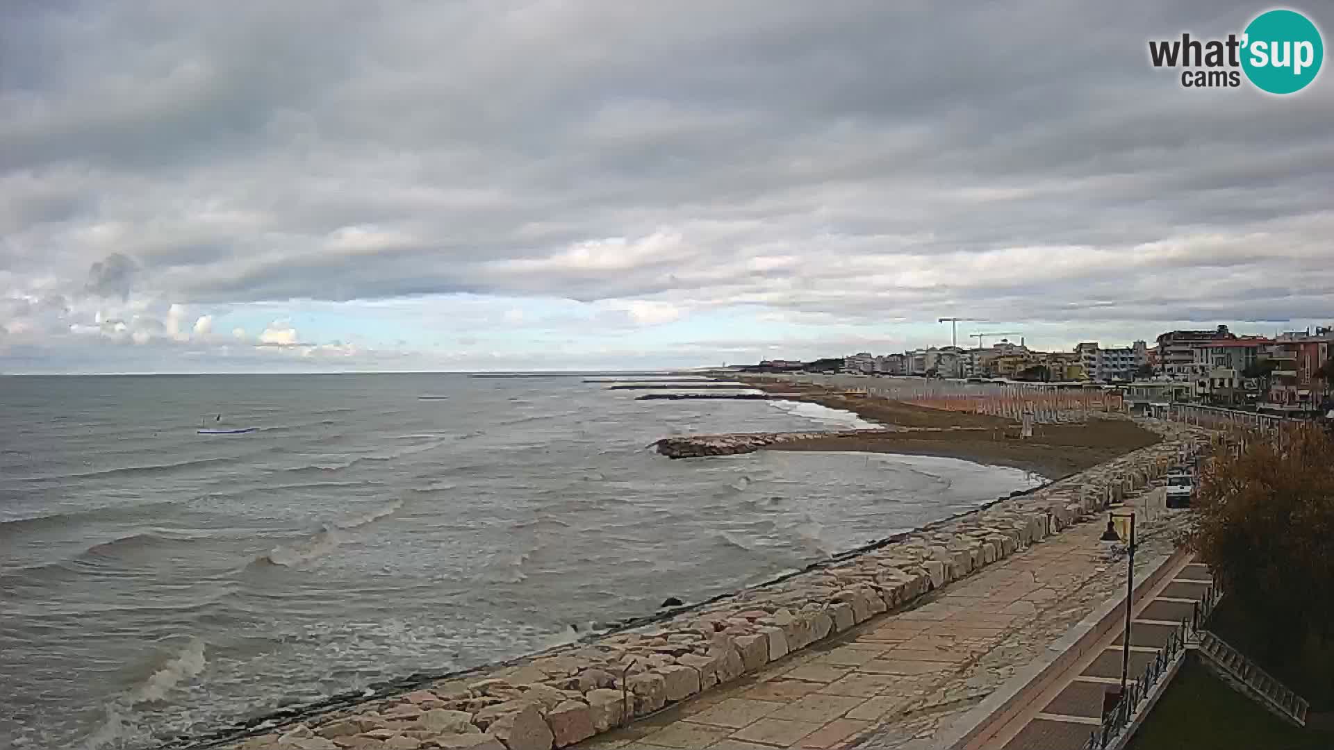 Webcam Caorle Ponente – Vue depuis les Marinai di Caorle