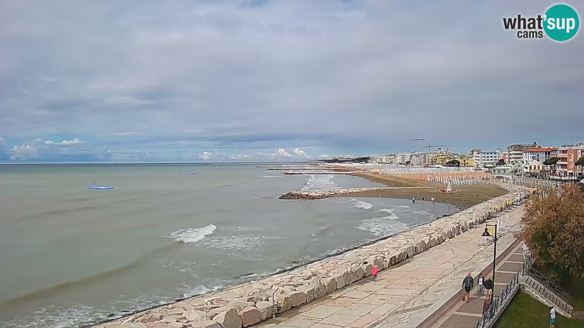 Webcam Caorle Ponente – Vue depuis les Marinai di Caorle