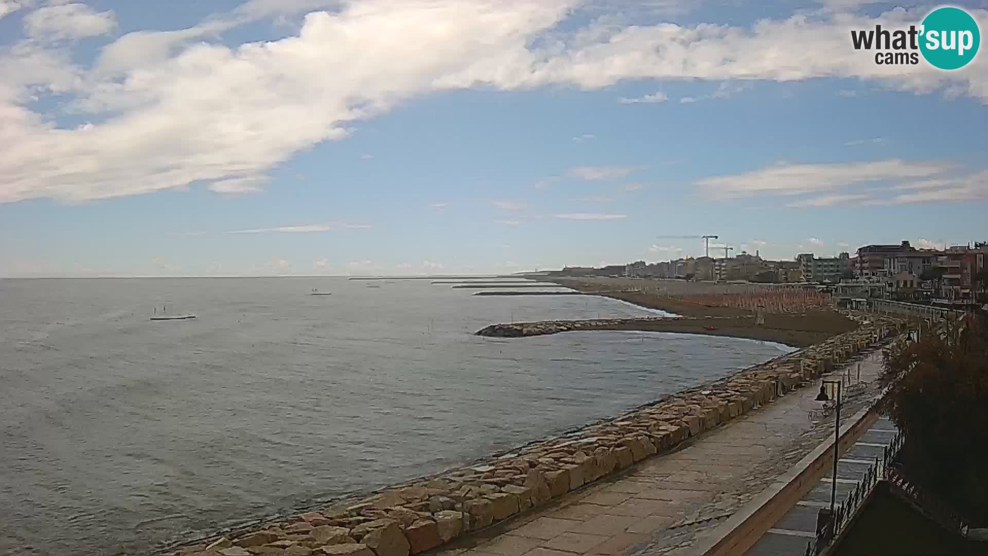 Webcam Caorle Ponente – Vue depuis les Marinai di Caorle