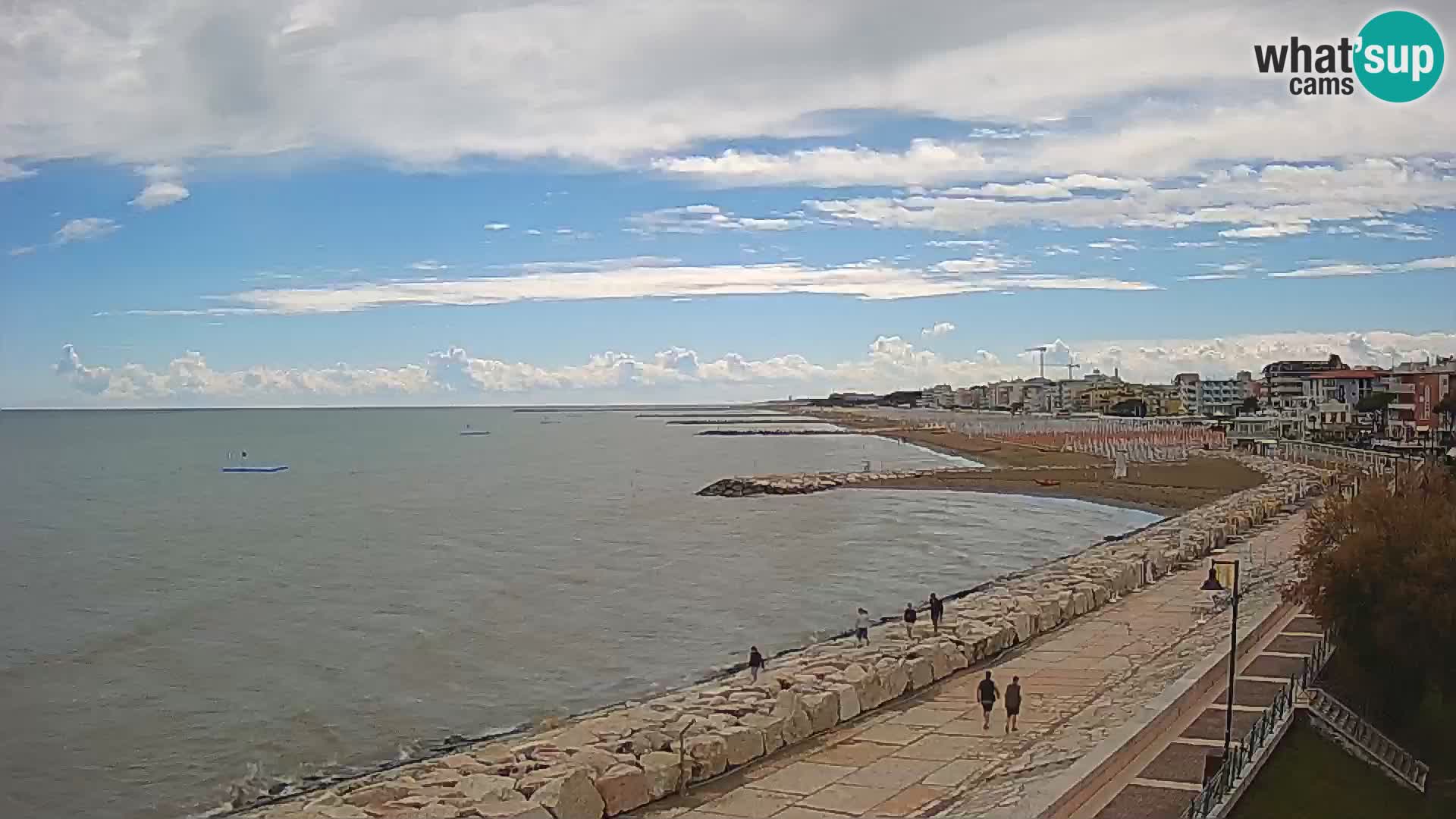 Webcam Caorle Ponente – Vue depuis les Marinai di Caorle