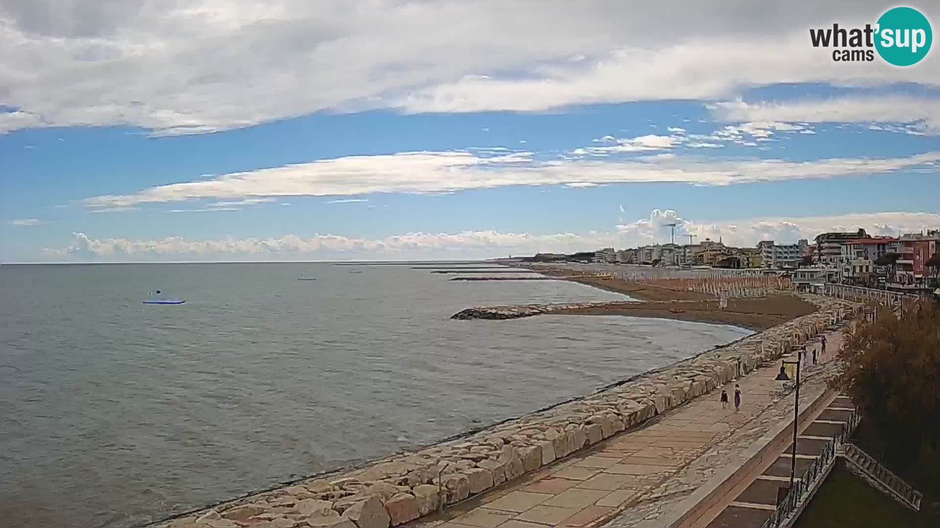 Webcam Caorle Ponente – Blick von Marinai di Caorle