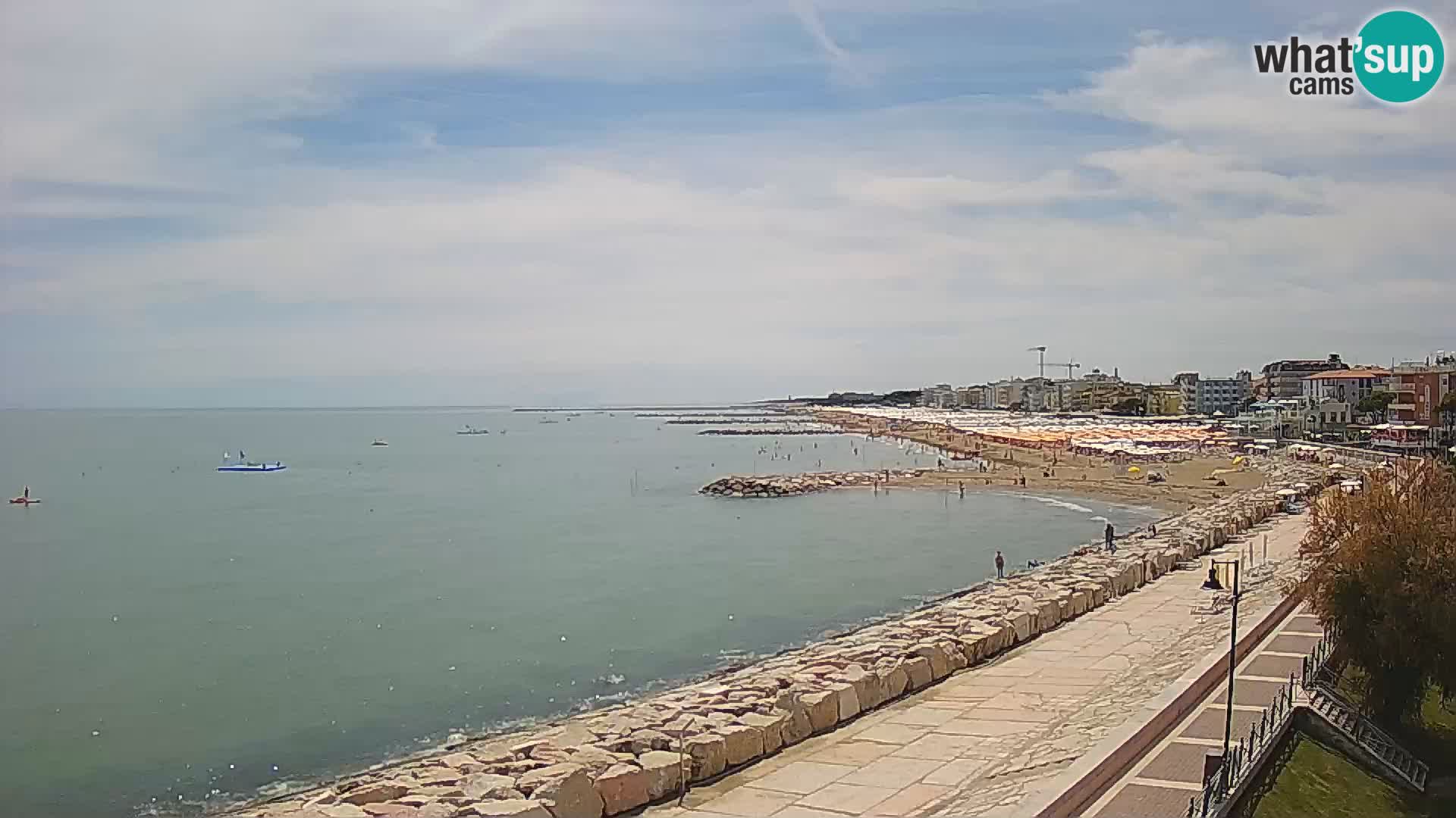 Webcam Caorle Ponente – Blick von Marinai di Caorle