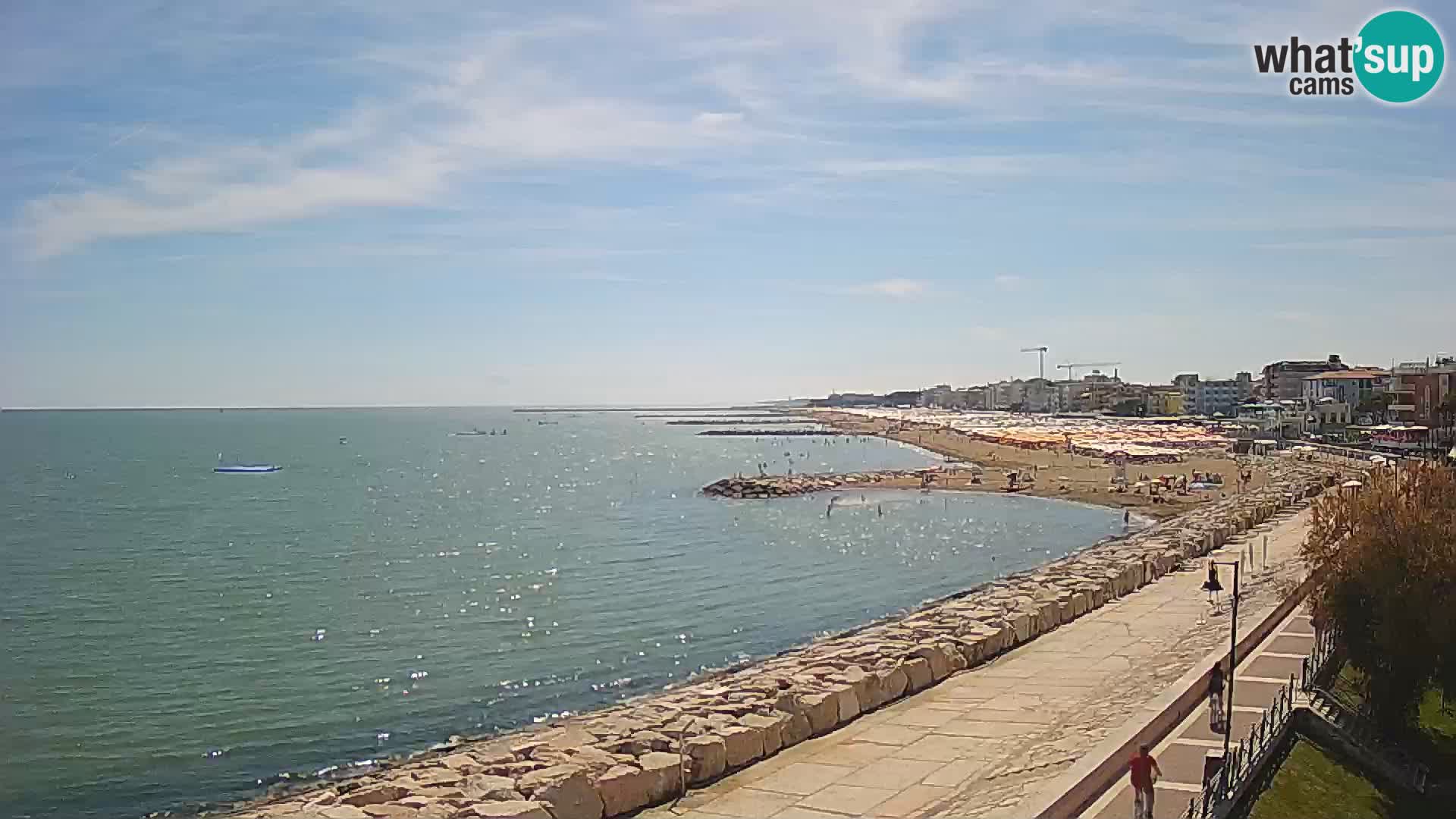 Webcam Caorle Ponente – Blick von Marinai di Caorle