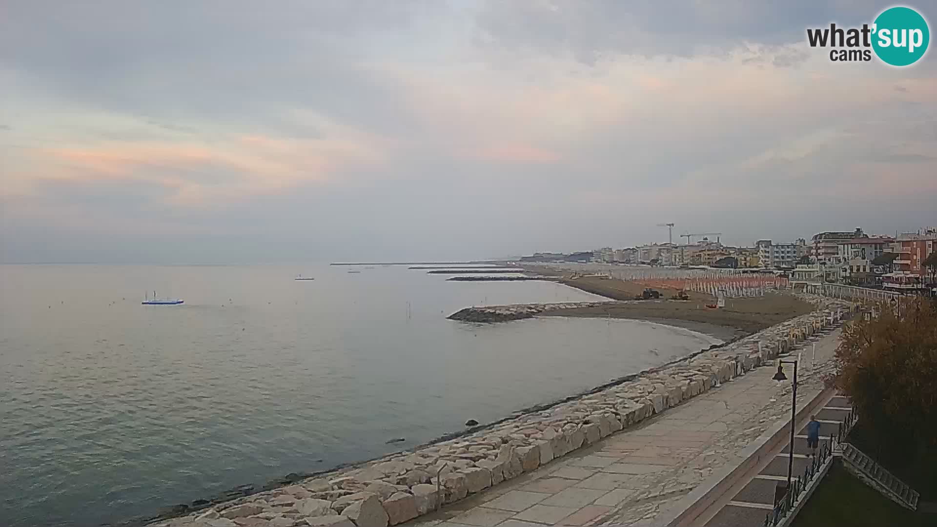 Webcam Caorle Ponente – Vue depuis les Marinai di Caorle