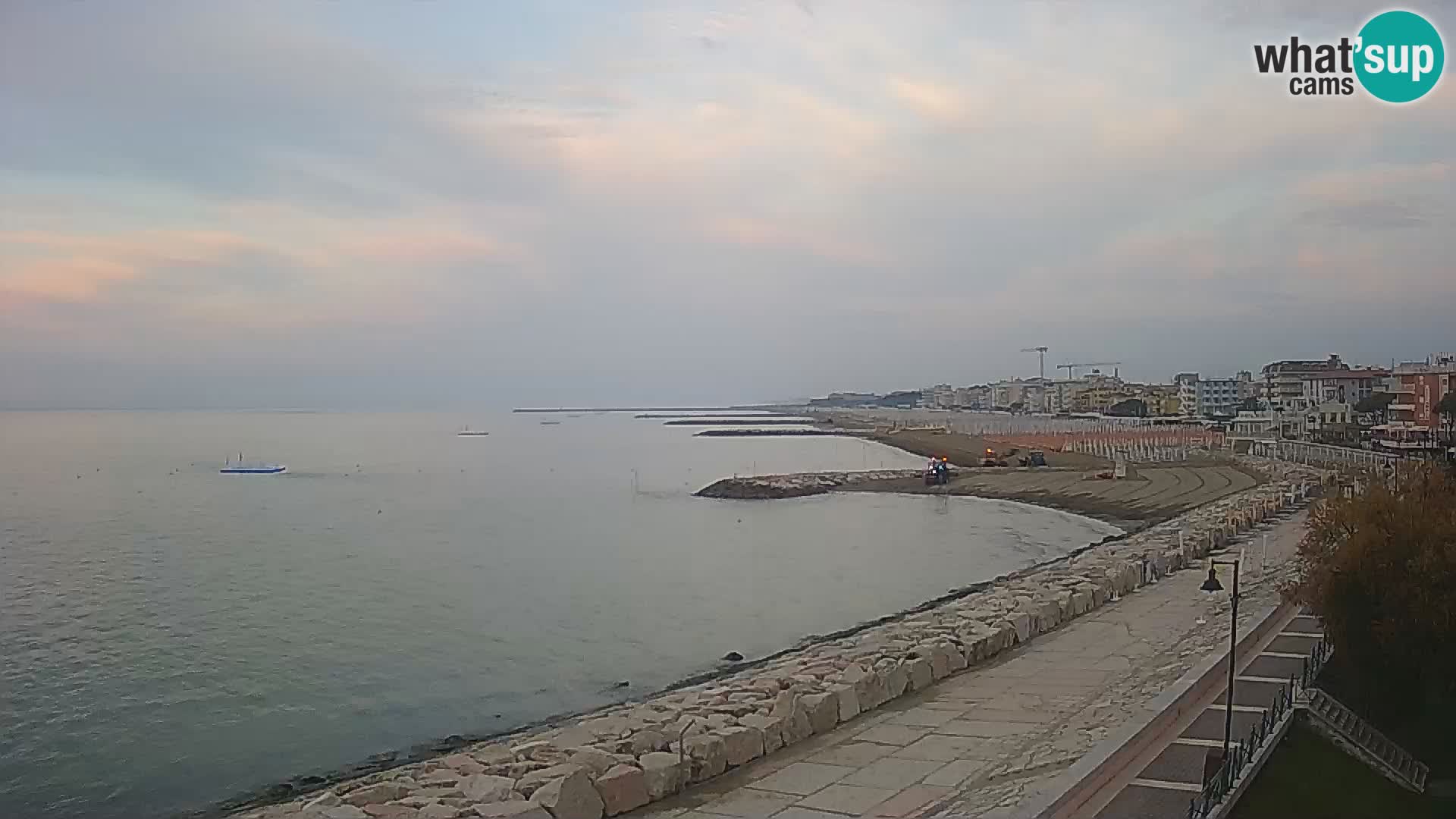 Webcam Caorle Ponente – Blick von Marinai di Caorle