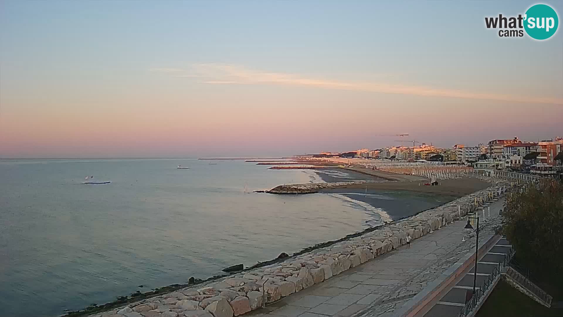 Webcam Caorle Ponente – Blick von Marinai di Caorle