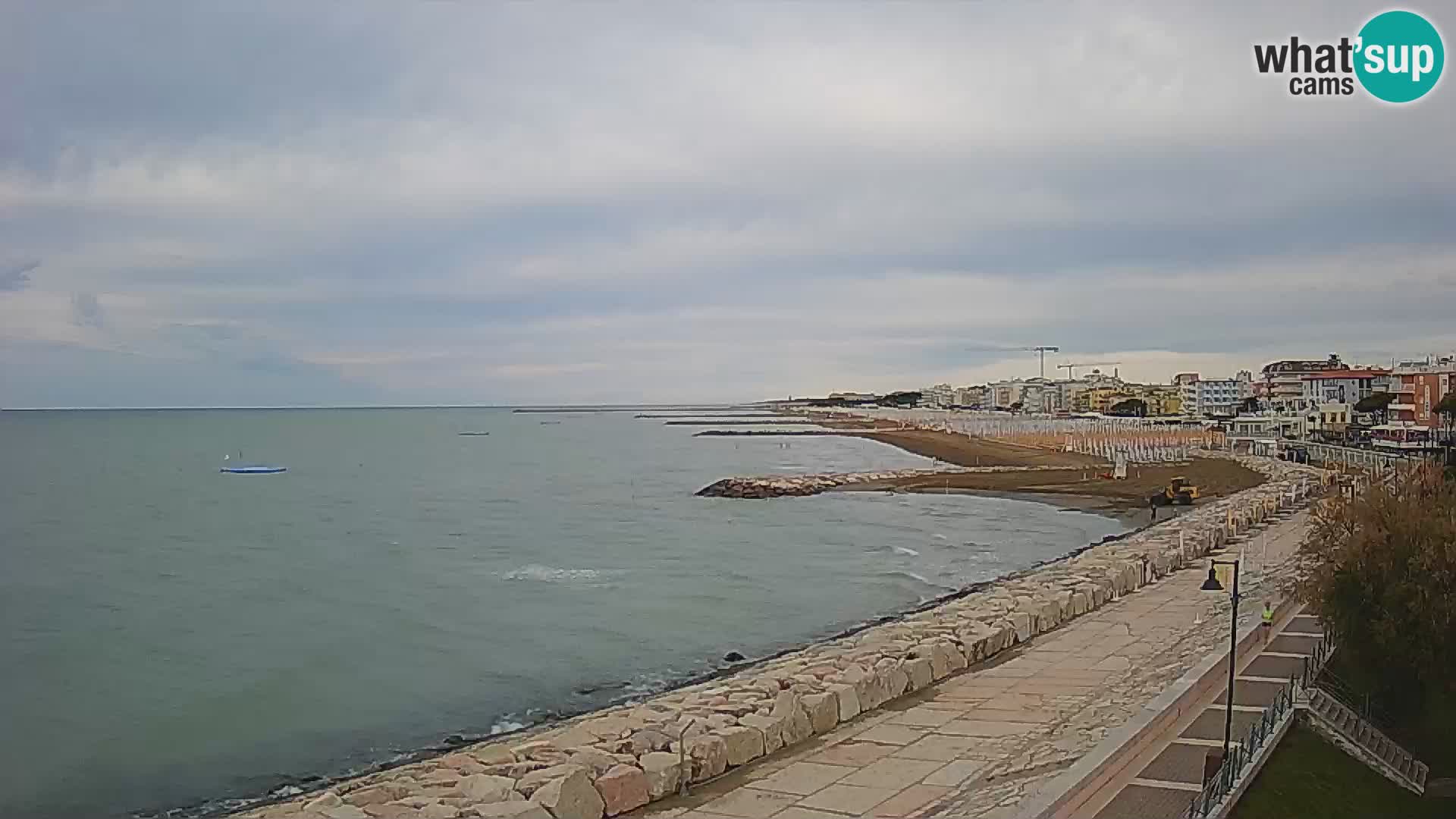 Webcam Caorle Ponente – Vue depuis les Marinai di Caorle