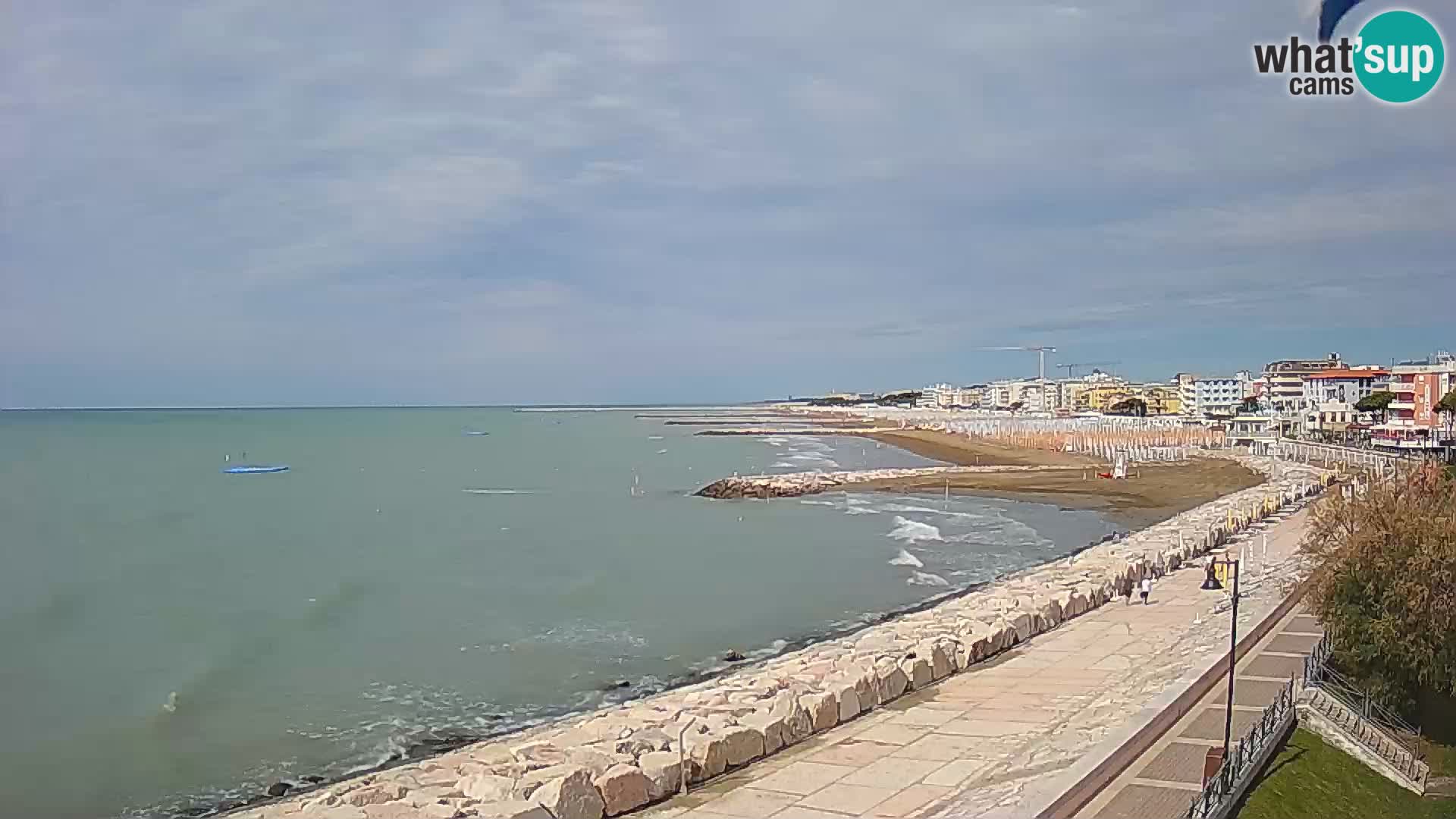 Webcam Caorle Ponente – Vue depuis les Marinai di Caorle