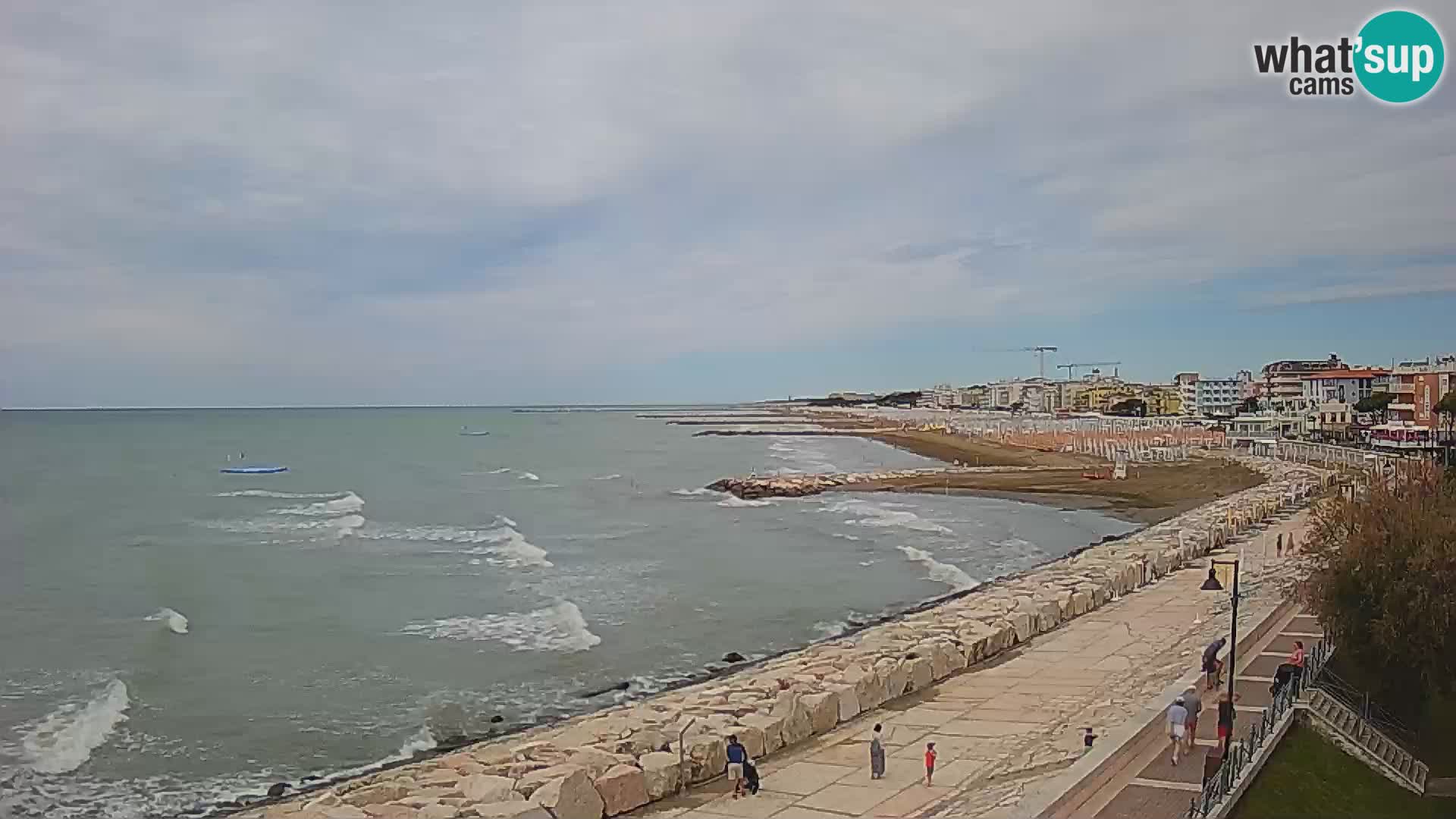 Webcam Caorle Ponente – Vue depuis les Marinai di Caorle