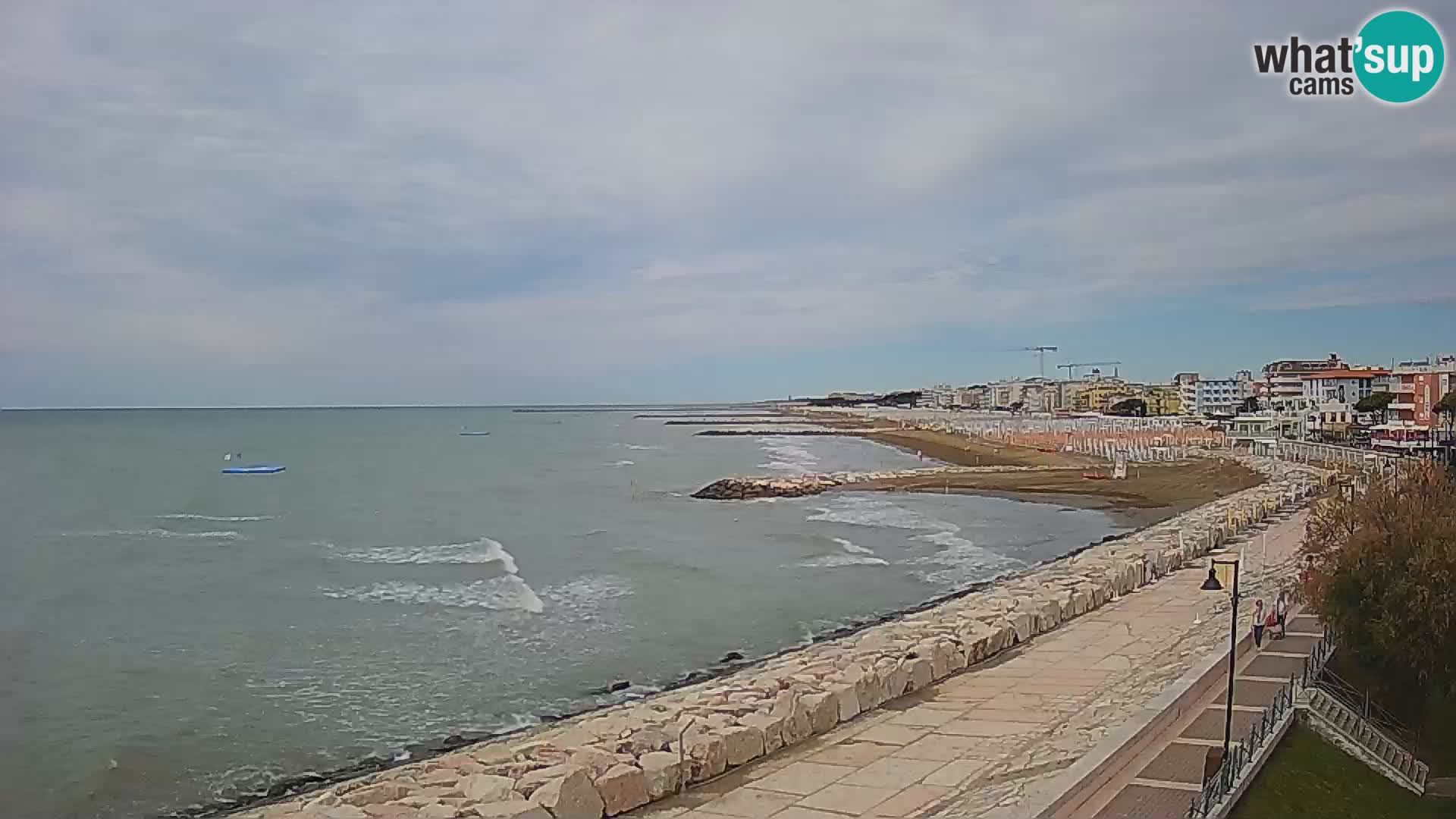 Webcam Caorle Ponente – Vue depuis les Marinai di Caorle