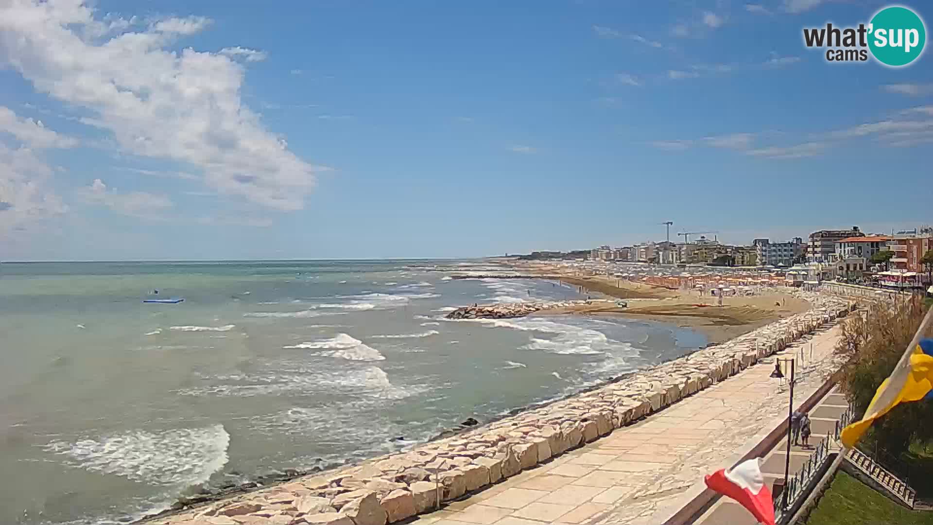Webcam Caorle Ponente – Blick von Marinai di Caorle