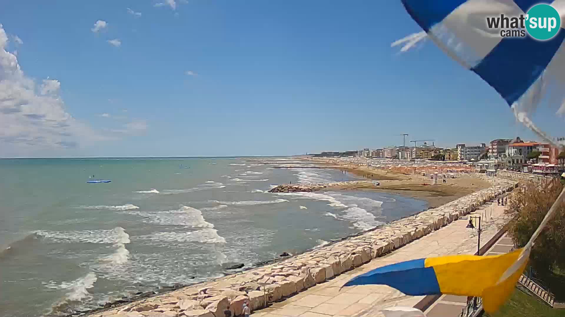 Webcam Caorle Ponente – Vue depuis les Marinai di Caorle
