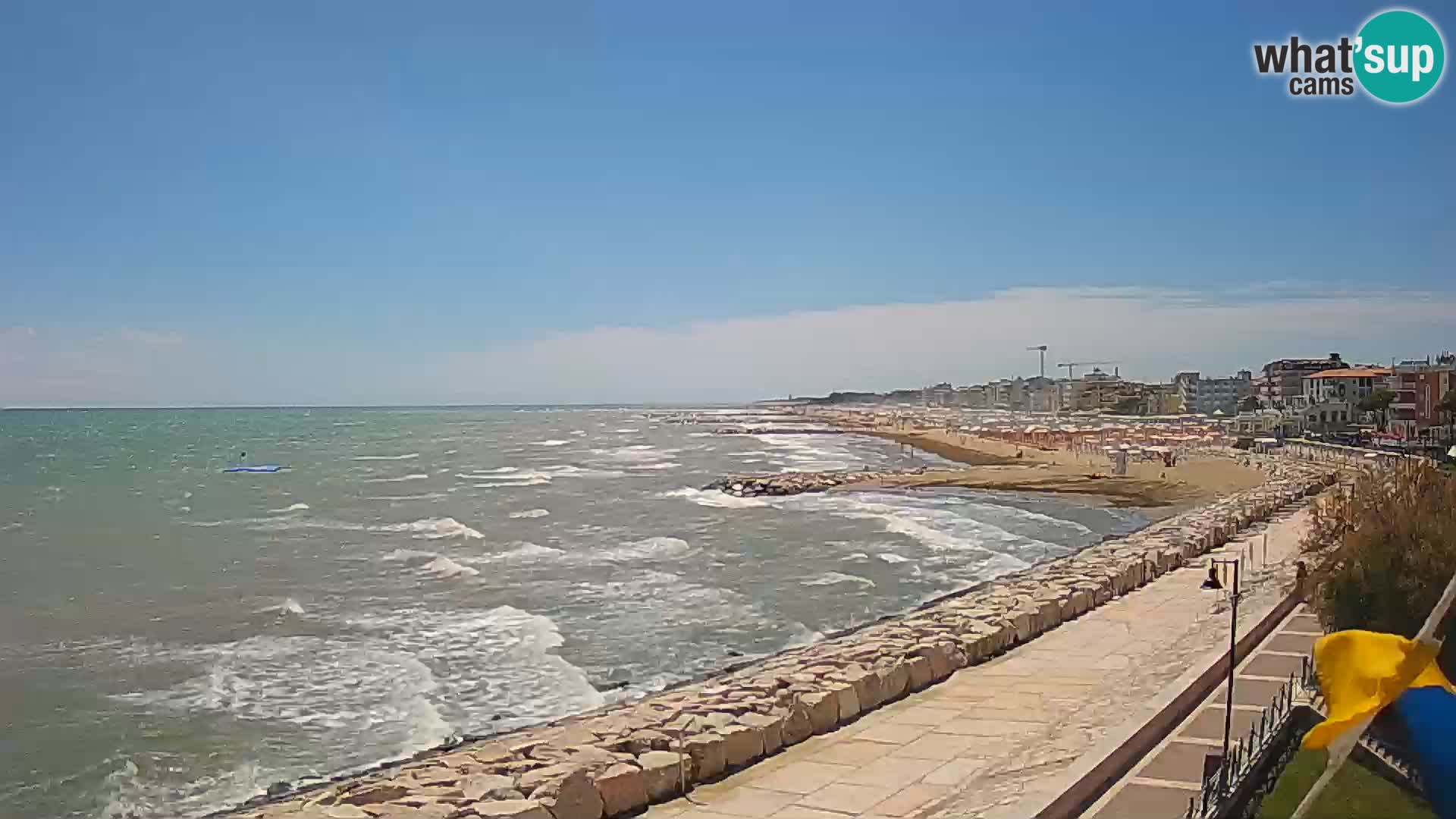 Webcam Caorle Ponente – Blick von Marinai di Caorle