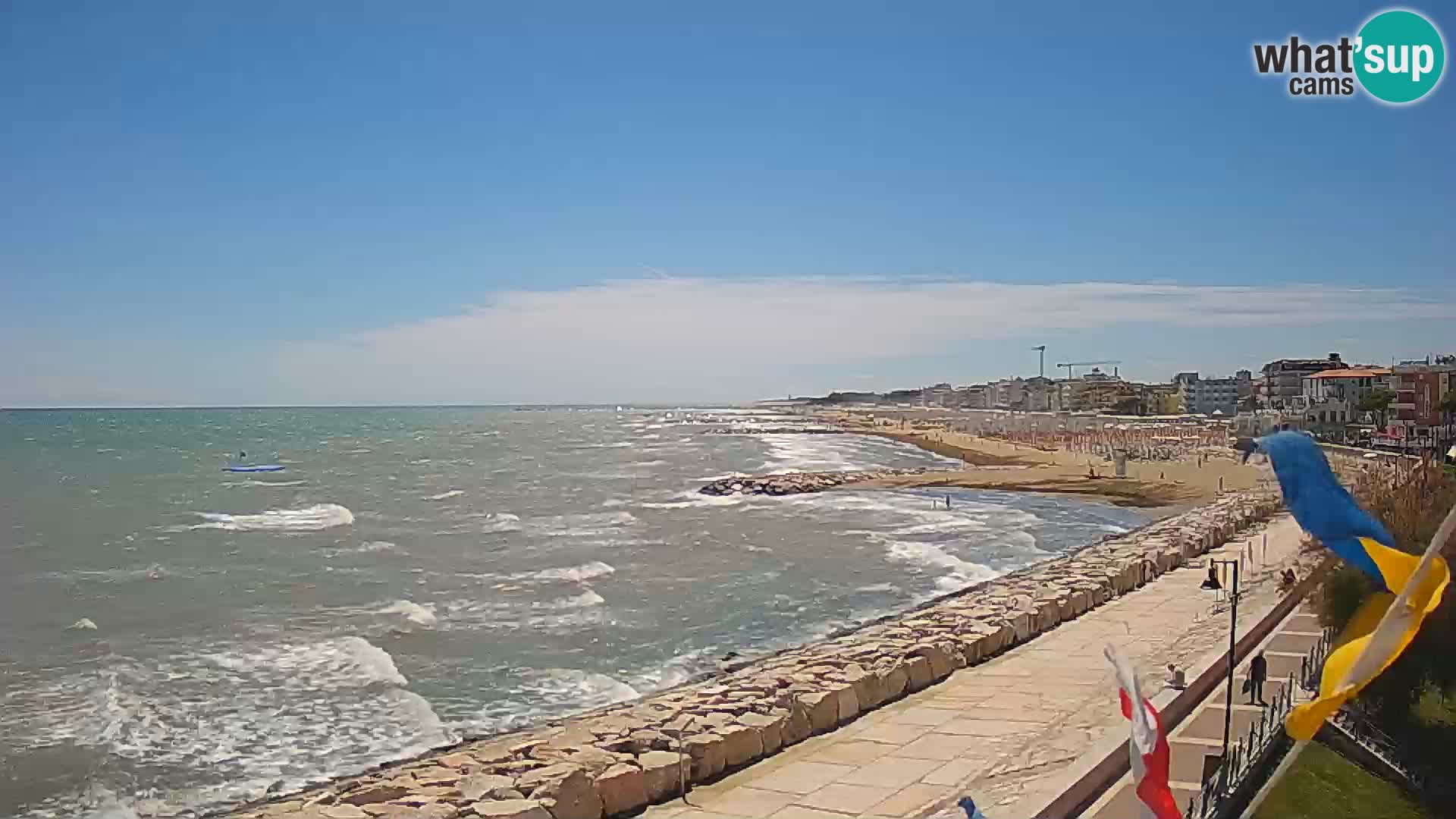 Webcam Caorle Ponente – Vue depuis les Marinai di Caorle