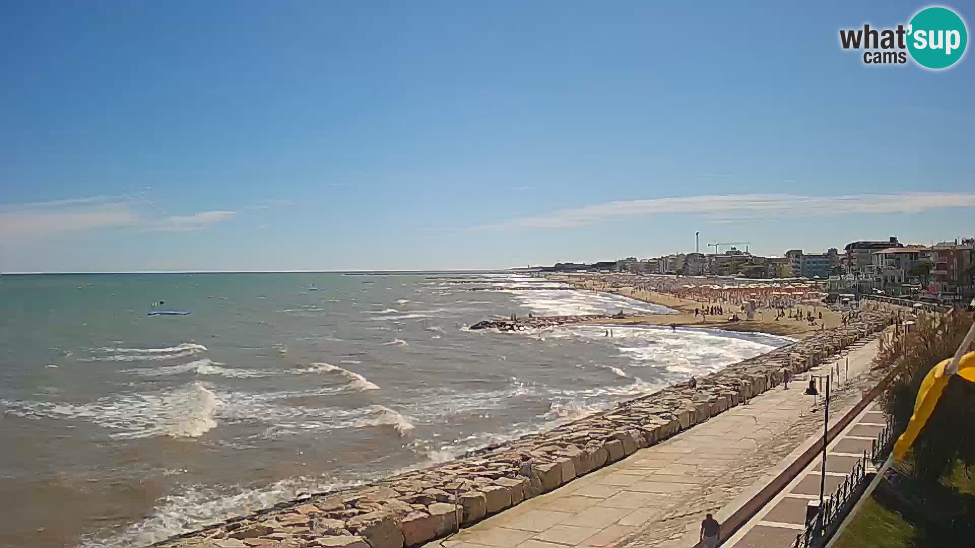 Webcam Caorle Ponente – Blick von Marinai di Caorle