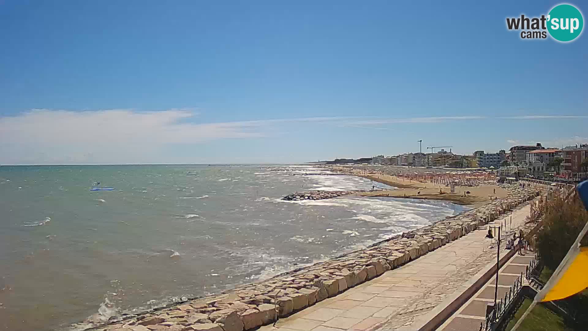 Webcam Caorle Ponente – Vue depuis les Marinai di Caorle