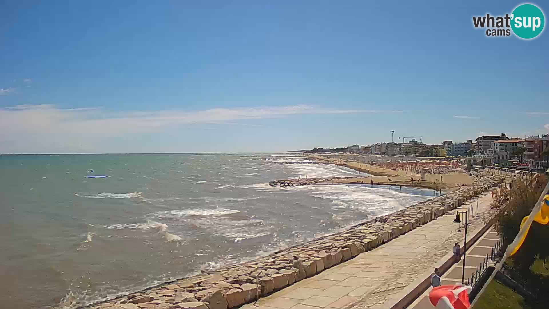 Webcam Caorle Ponente – View from Marinai di Caorle
