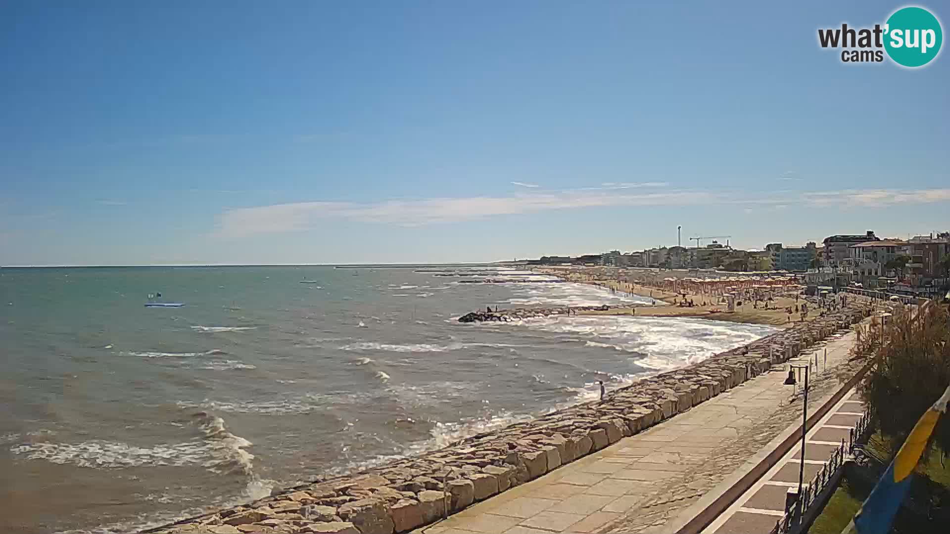 Webcam Caorle Ponente – View from Marinai di Caorle