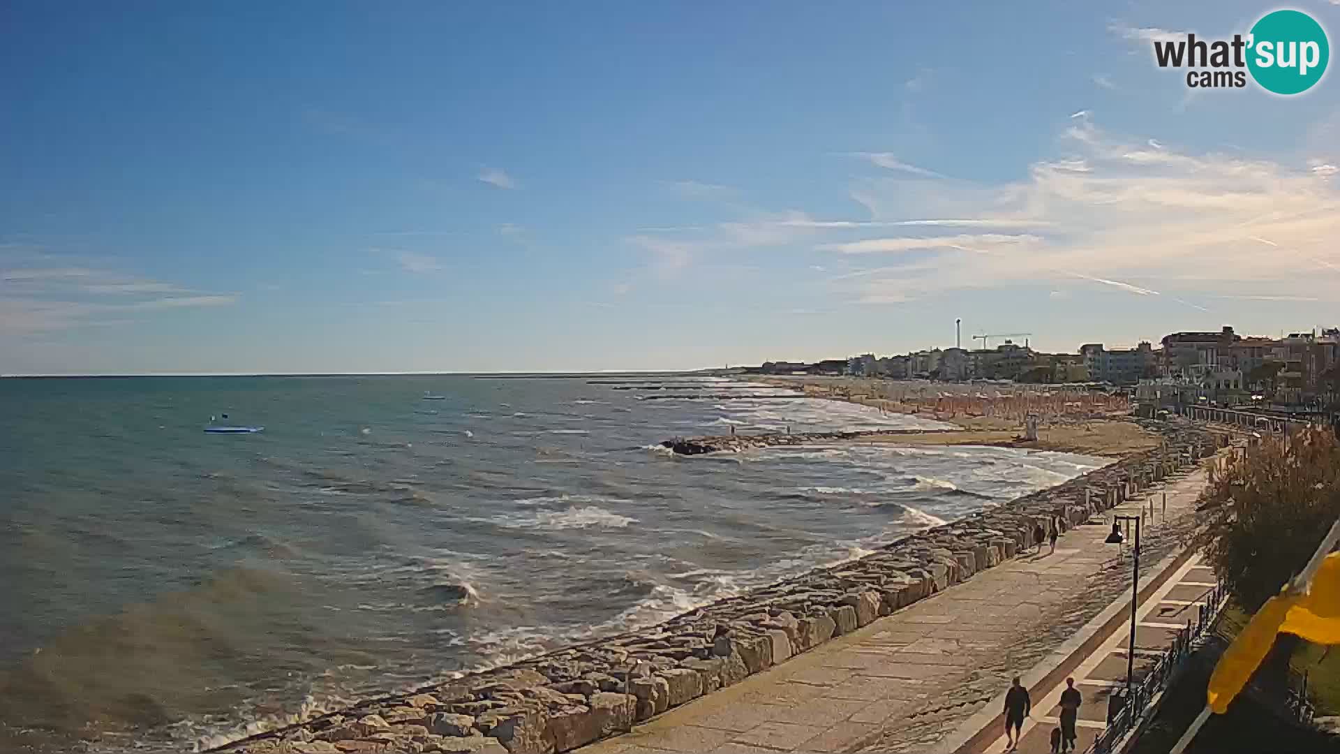 Webcam Caorle Ponente – Vue depuis les Marinai di Caorle