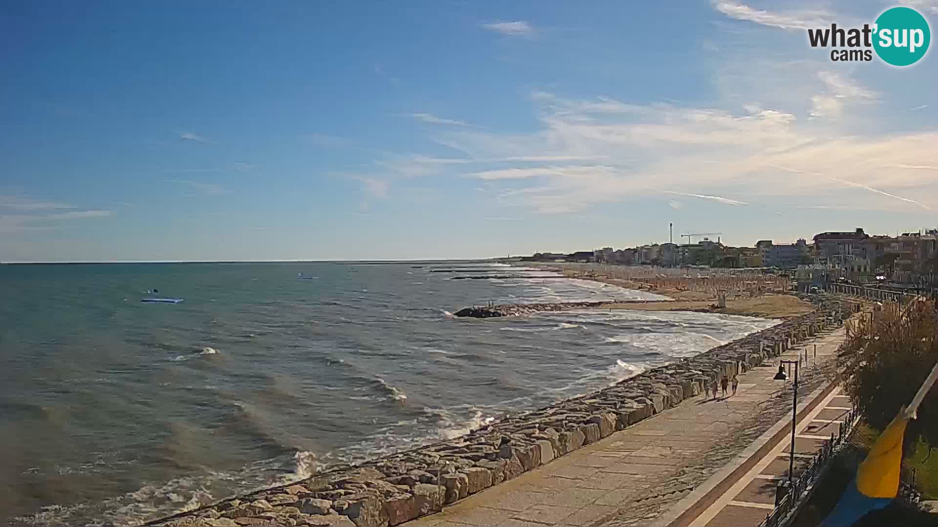 Webcam Caorle Ponente – Blick von Marinai di Caorle