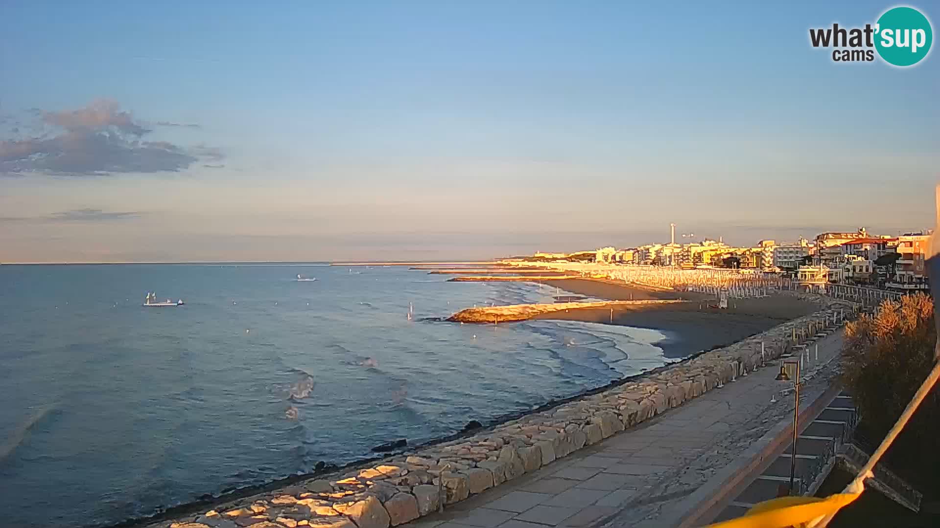 Webcam Caorle Ponente – Vue depuis les Marinai di Caorle