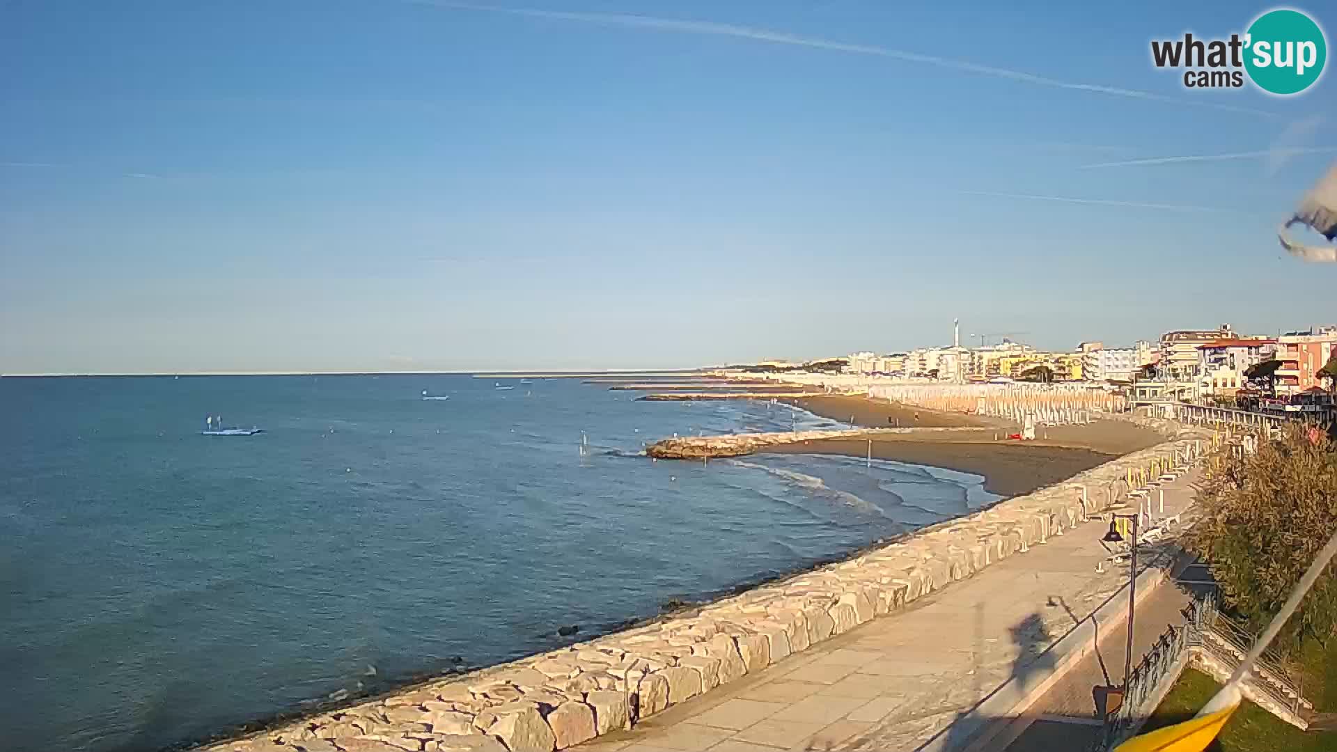 Webcam Caorle Ponente – Blick von Marinai di Caorle