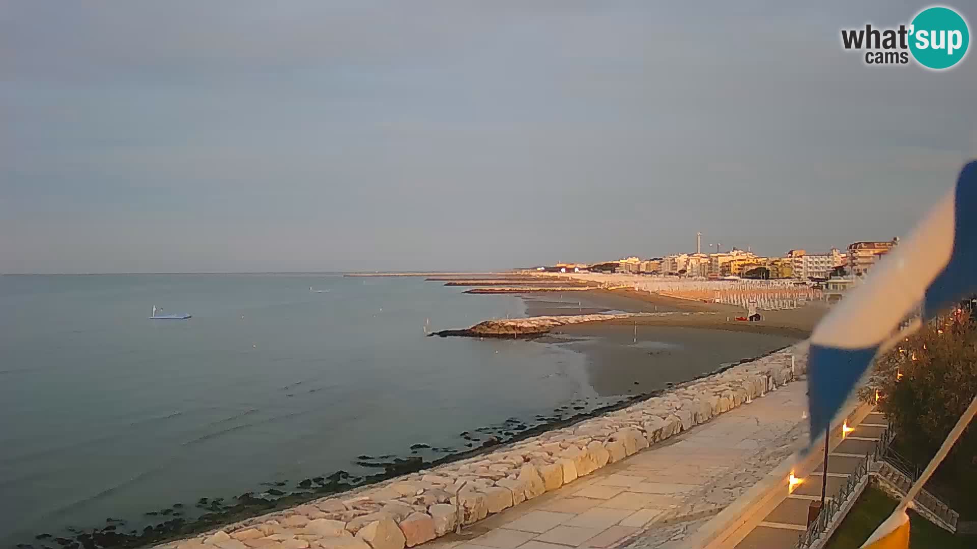 Webcam Caorle Ponente – Blick von Marinai di Caorle