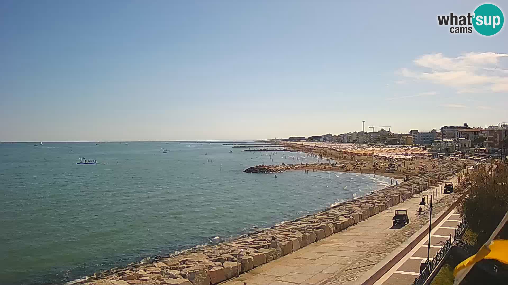 Webcam Caorle Ponente – Blick von Marinai di Caorle