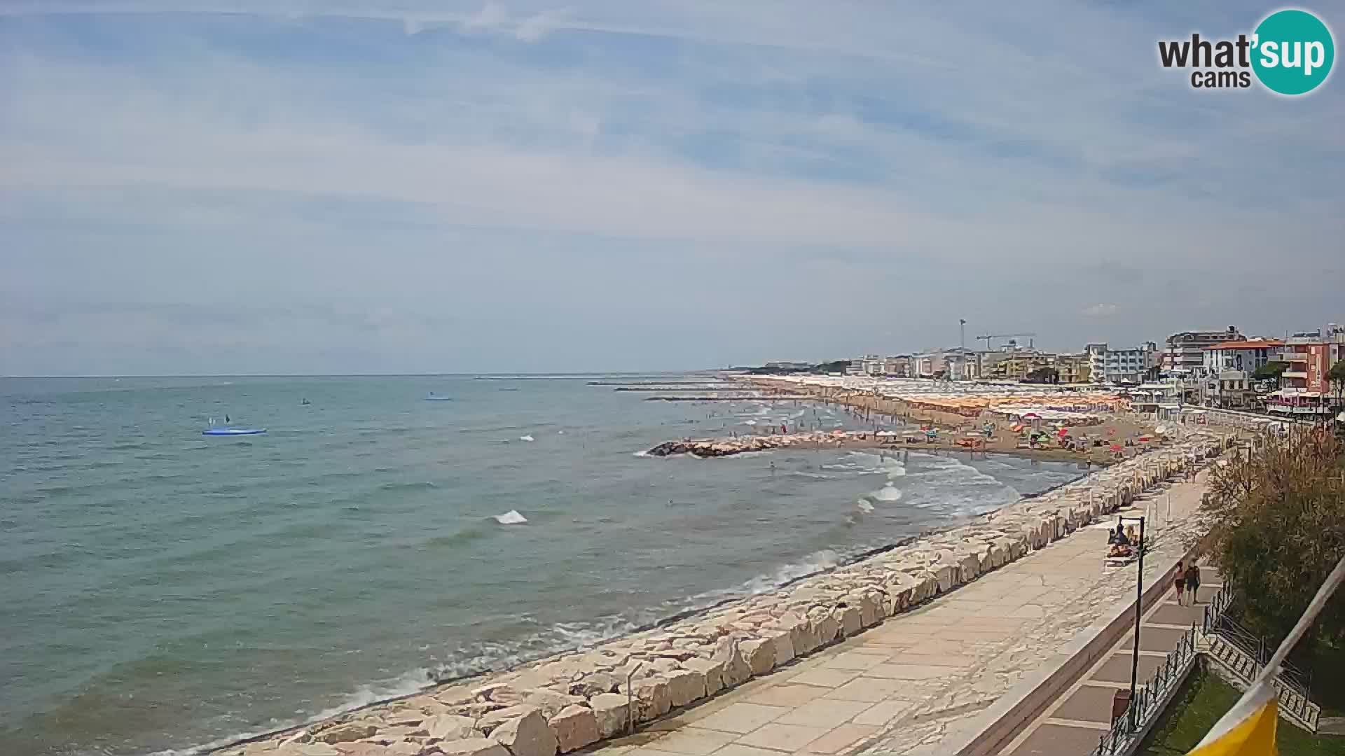 Webcam Caorle Ponente – Blick von Marinai di Caorle