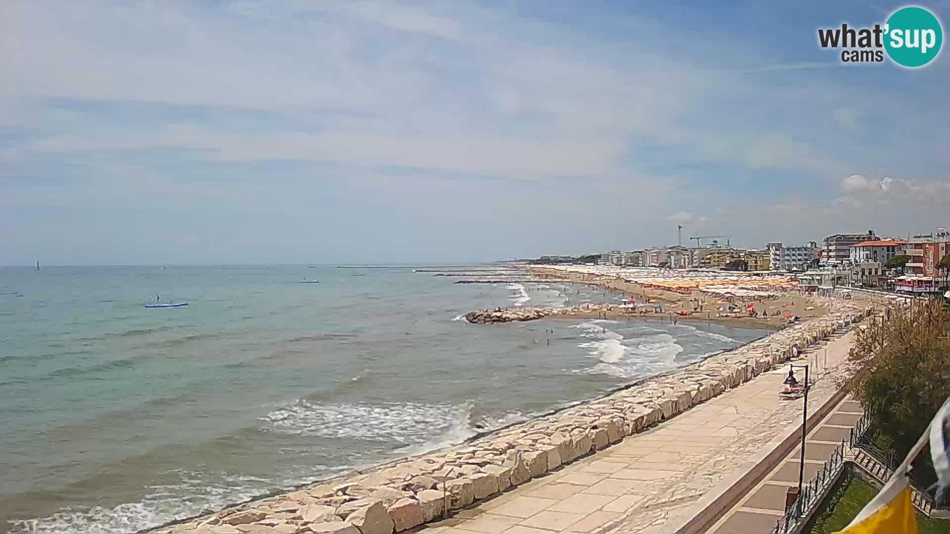 Webcam Caorle Ponente – Blick von Marinai di Caorle