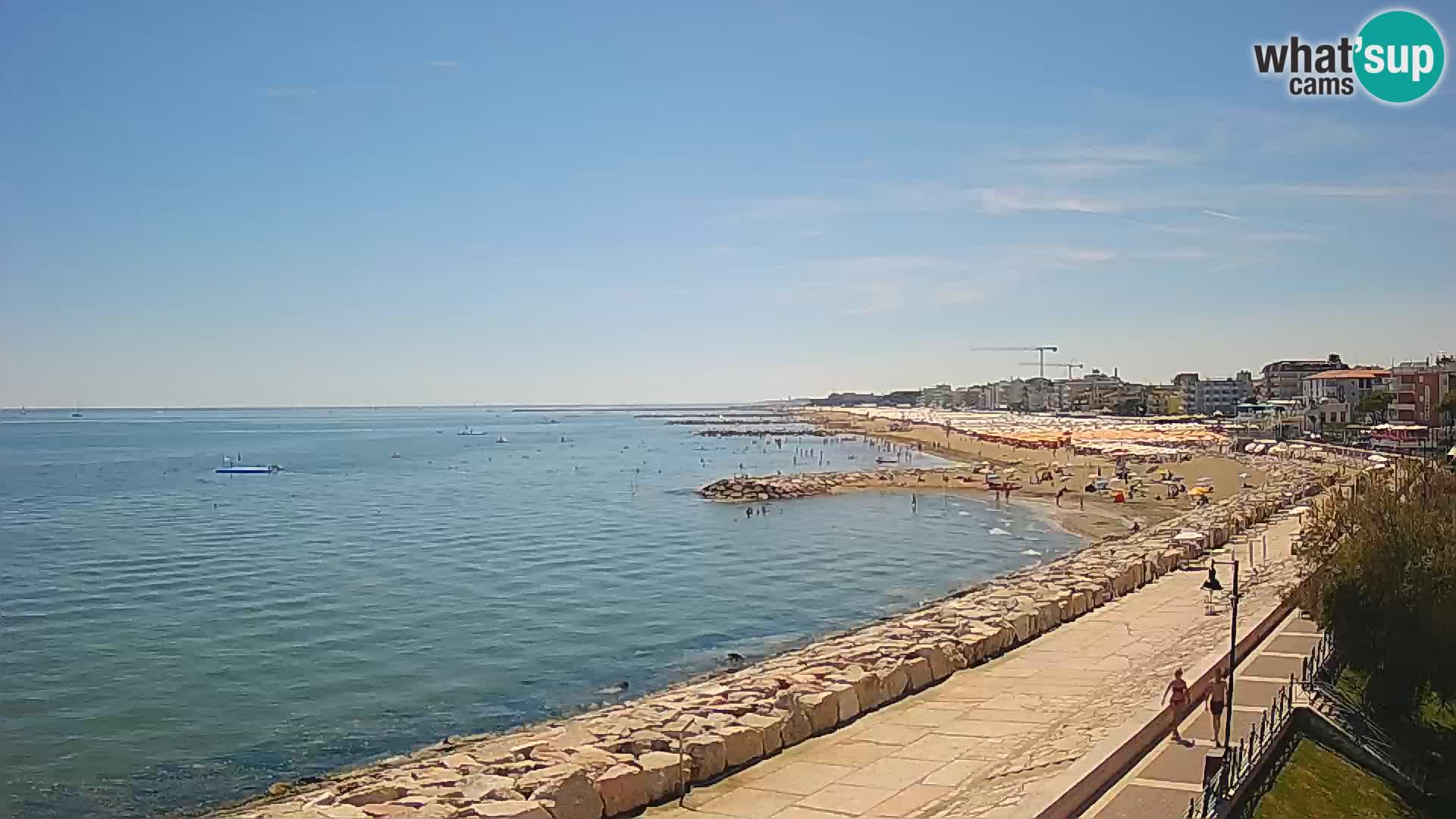 Webcam Caorle Ponente – Vue depuis les Marinai di Caorle