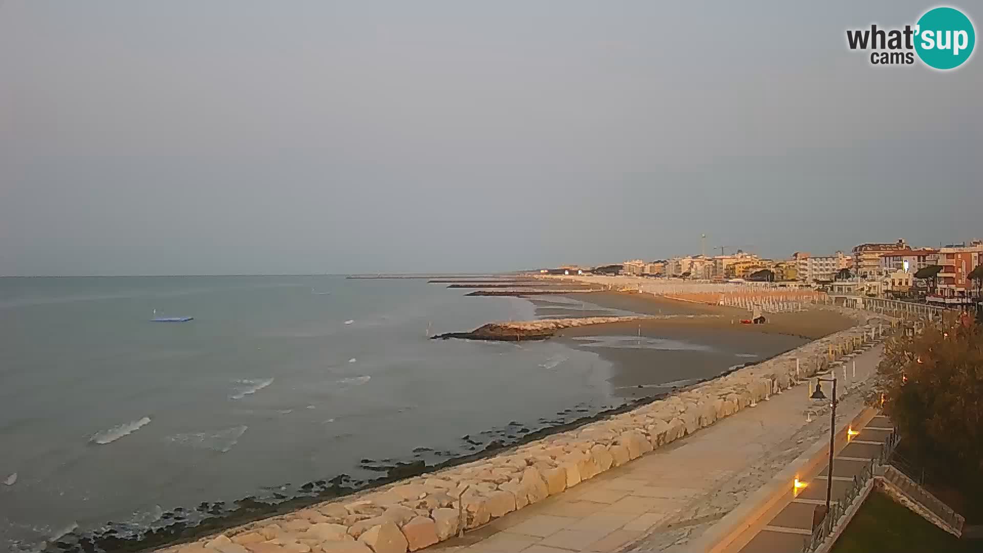 Webcam Caorle Ponente – Blick von Marinai di Caorle
