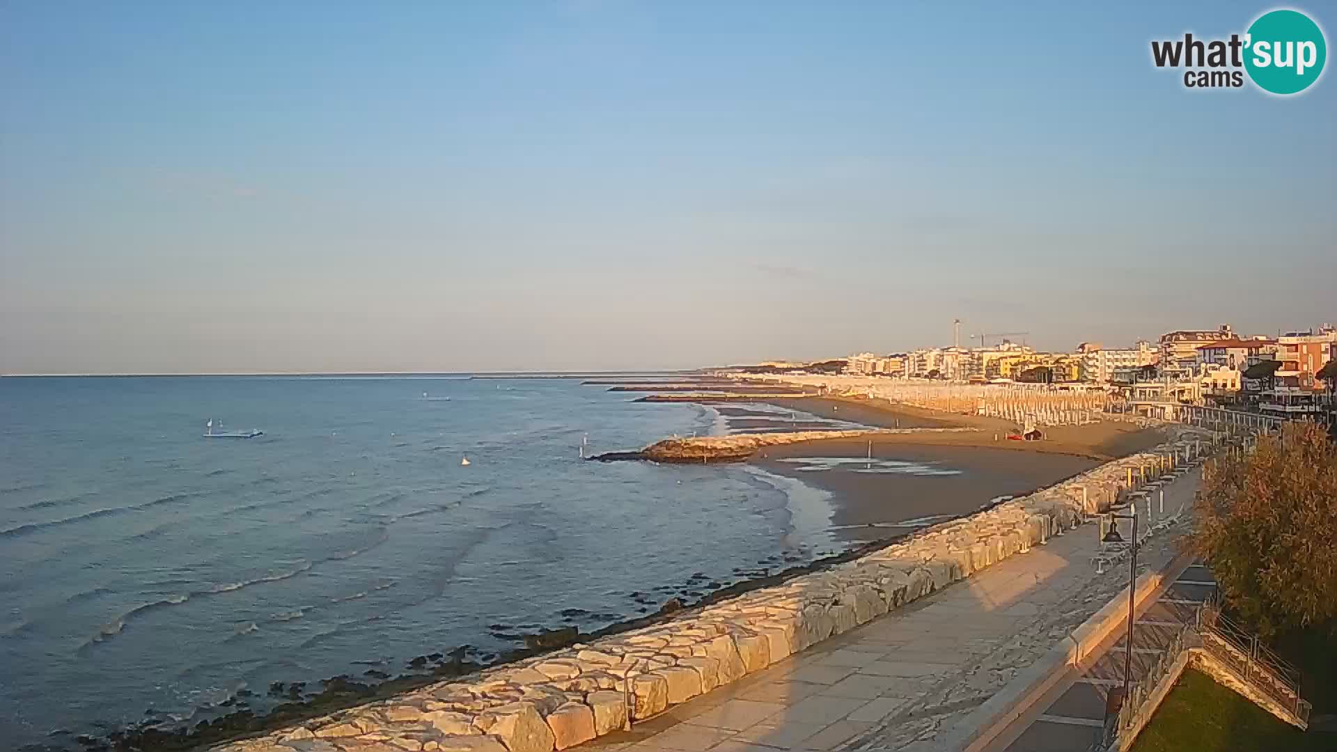 Webcam Caorle Ponente – Blick von Marinai di Caorle