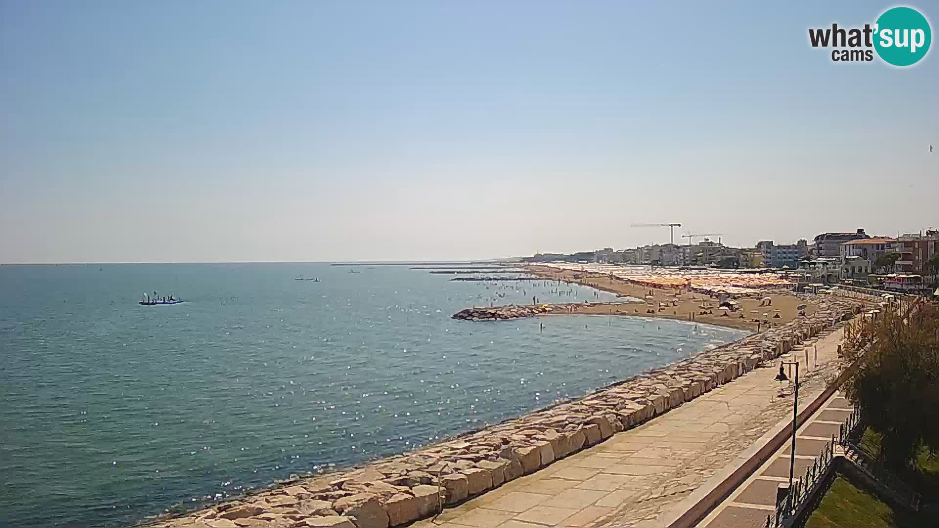 Webcam Caorle Ponente – Blick von Marinai di Caorle